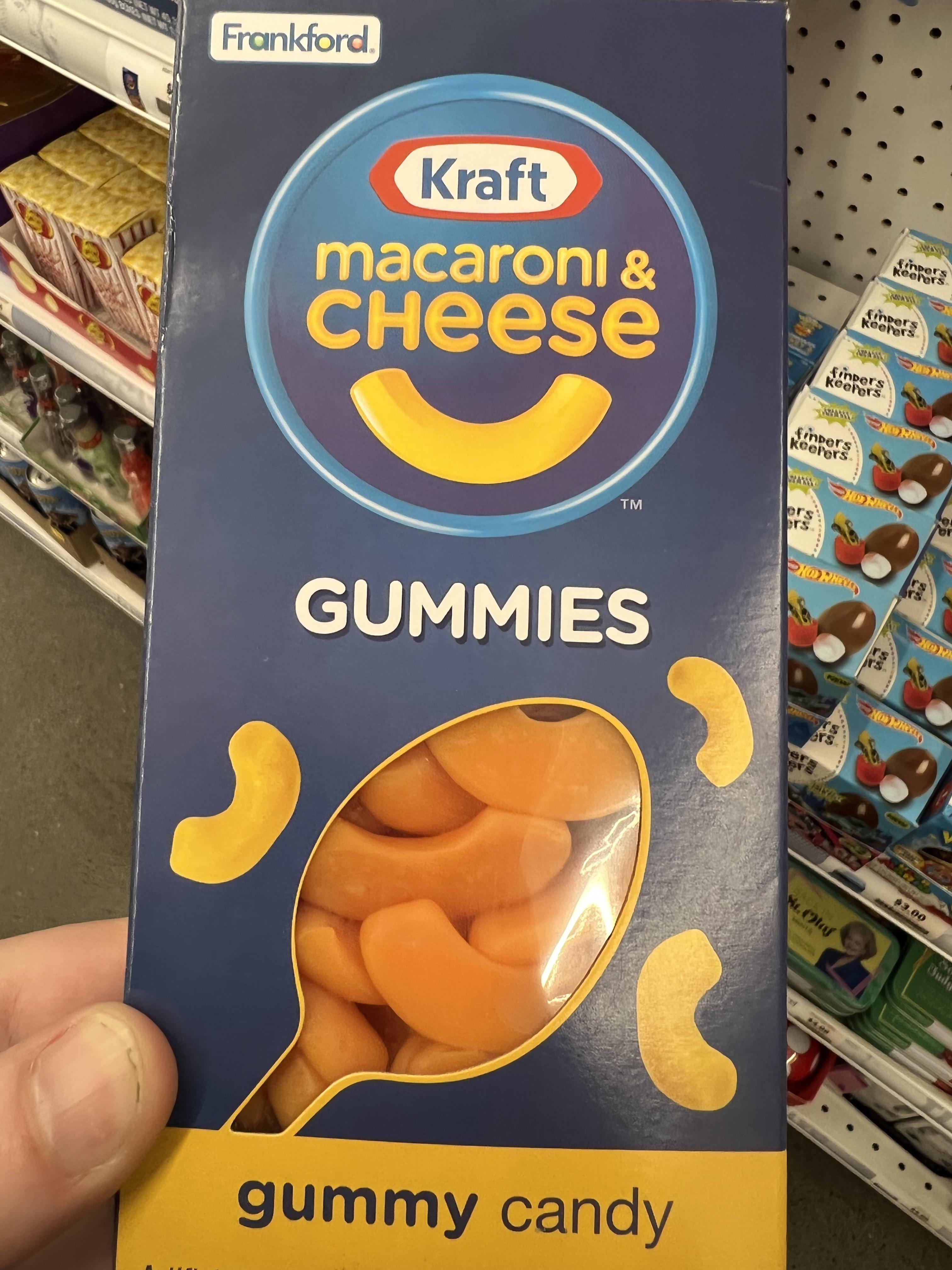 Kraft Mac & Cheese gummies candy