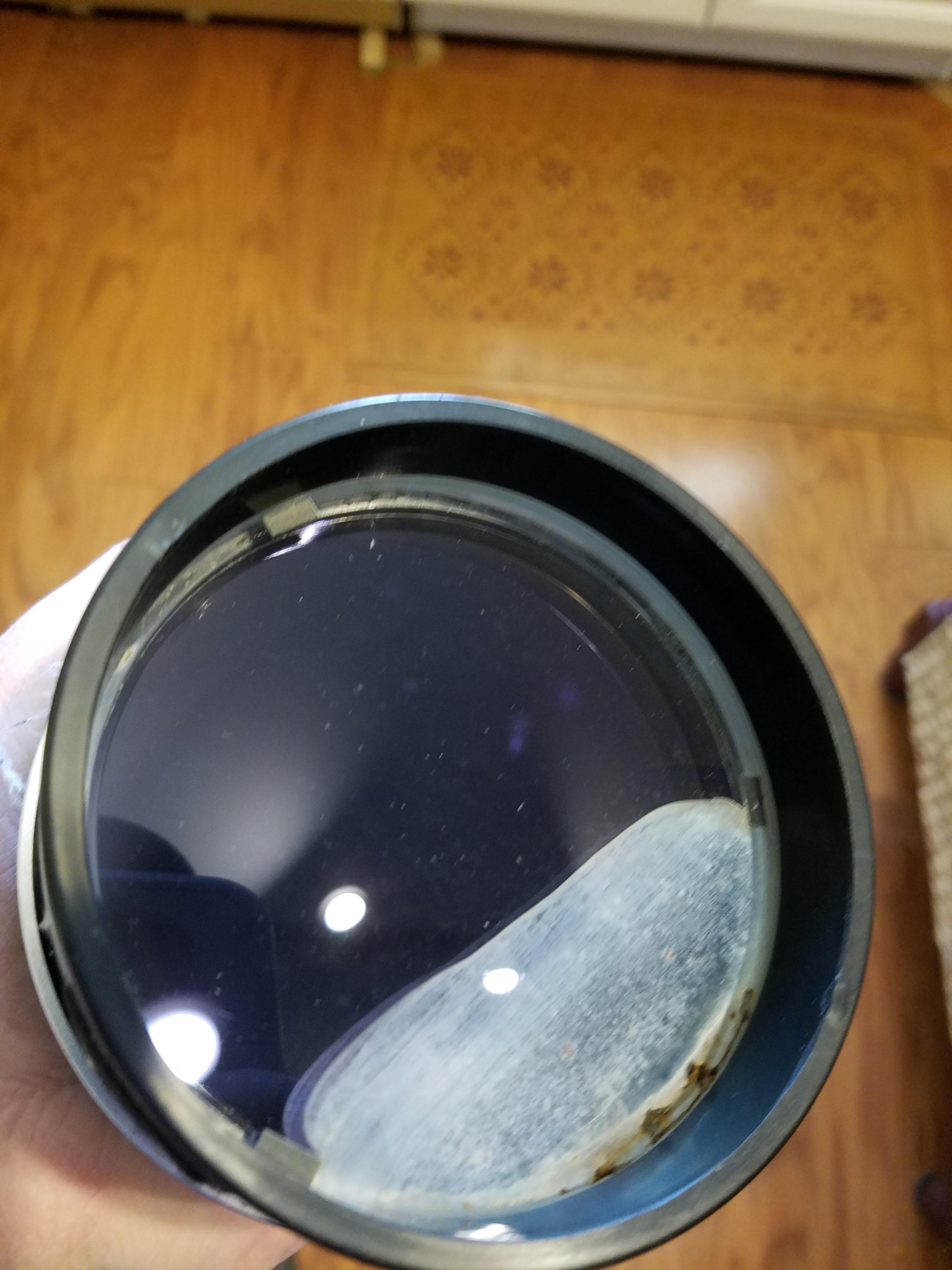 Lens discoloration. Not sure how to get rid of. r/telescopes
