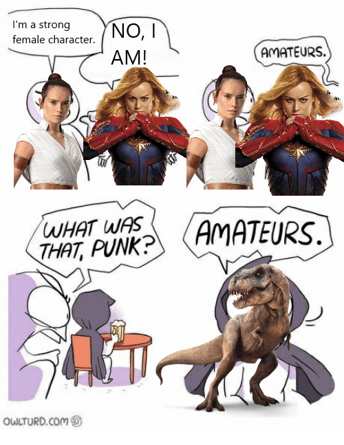 She will always be a strong female character. r/memes