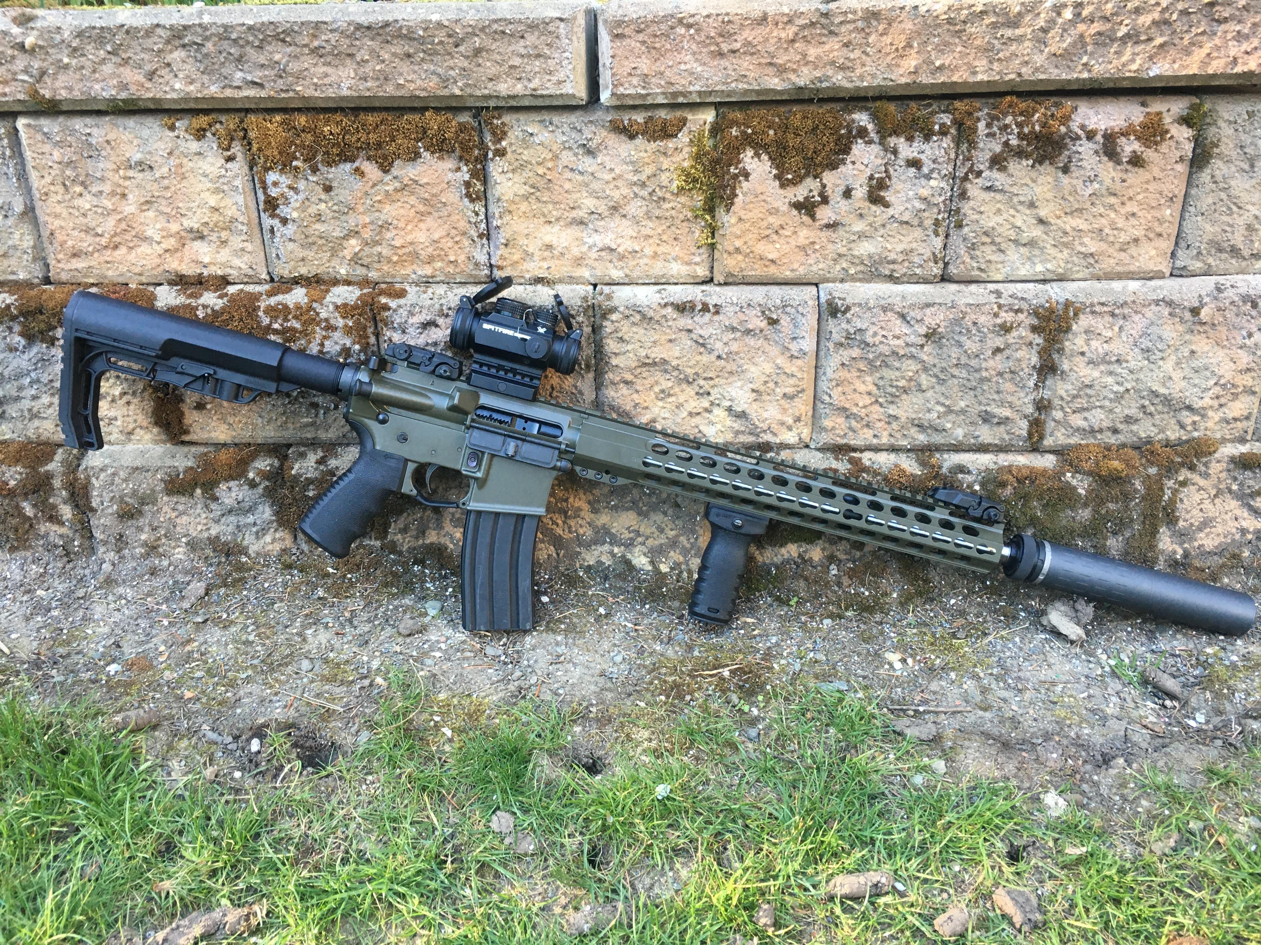 My newest OD green creation. r/ar15