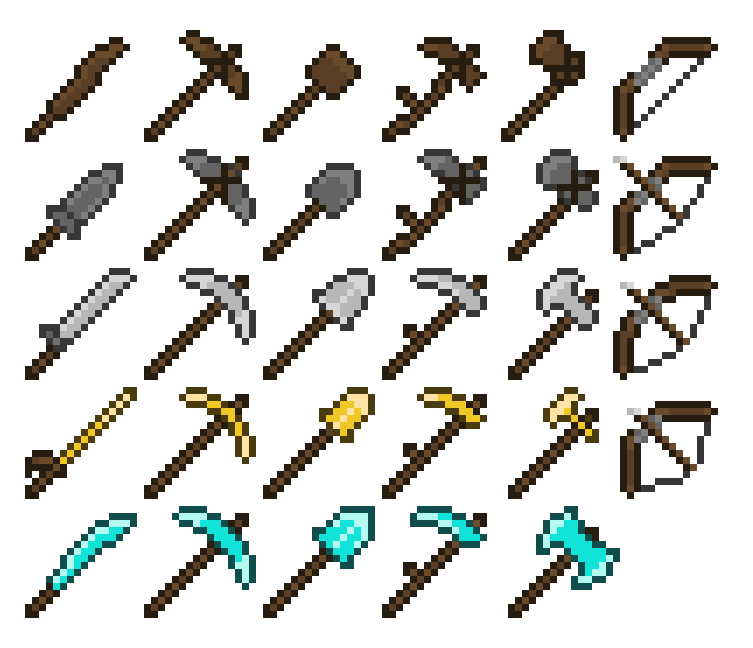 Minecraft Tools Printable