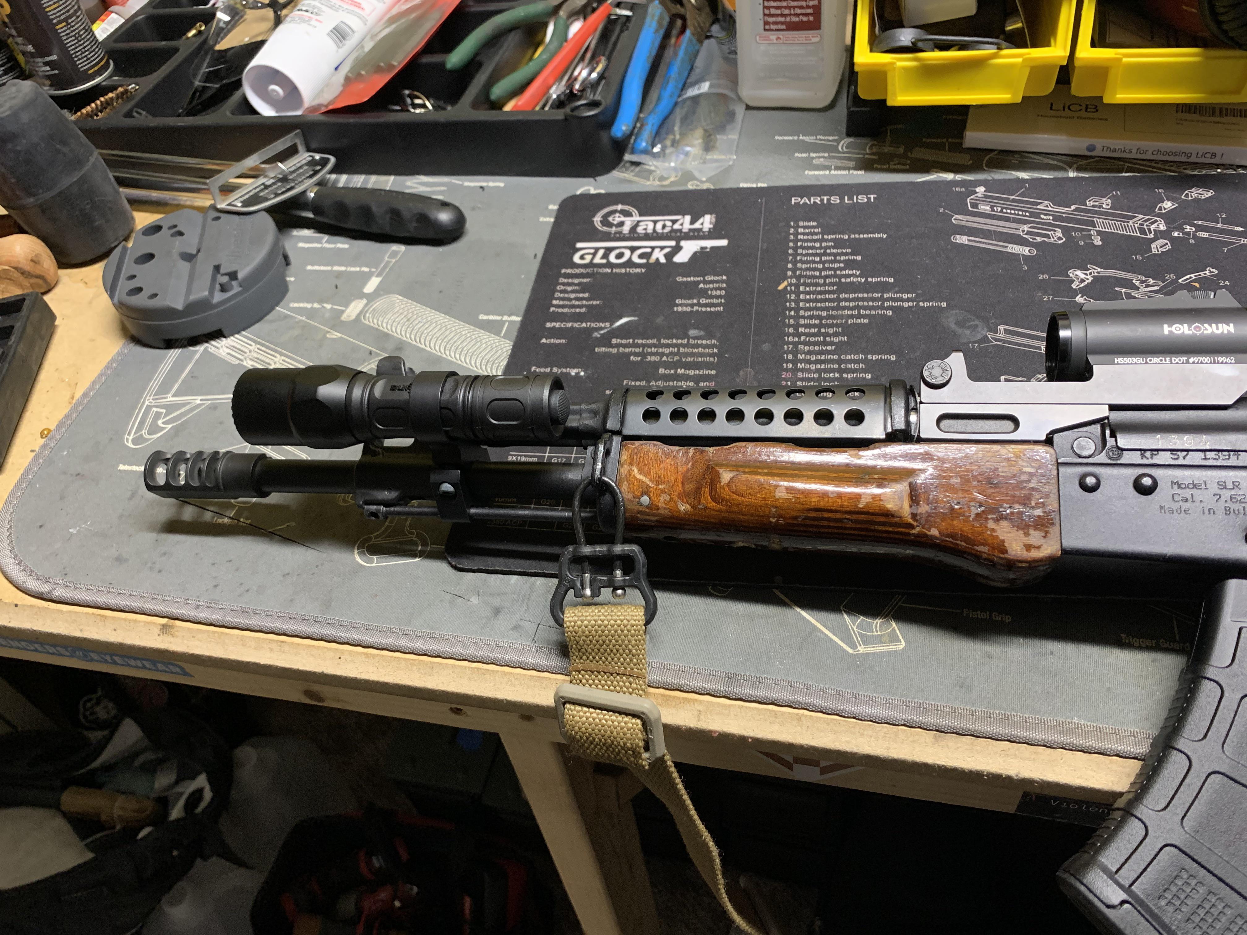 Light mount and cheese grater. r/ak47