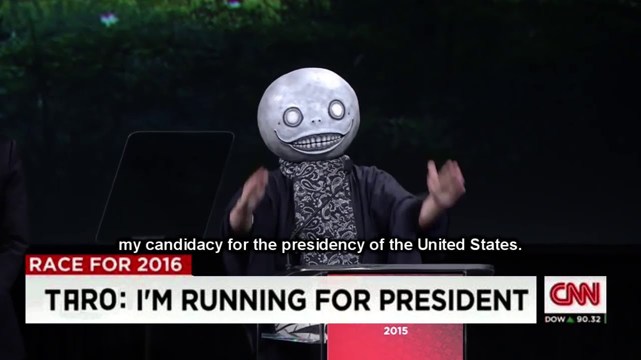 When Yoko Taro tries his best to be the President of the United States