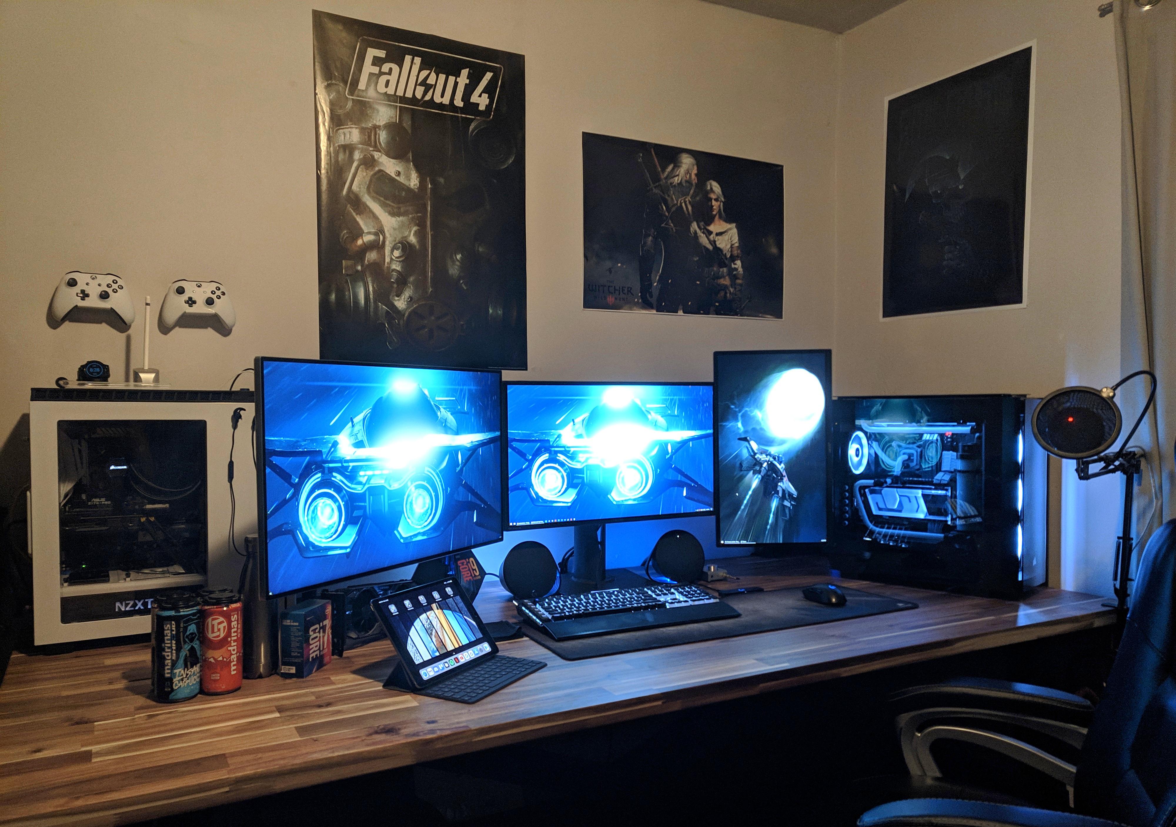 First post. Just finished up my first custom loop, got a new desk