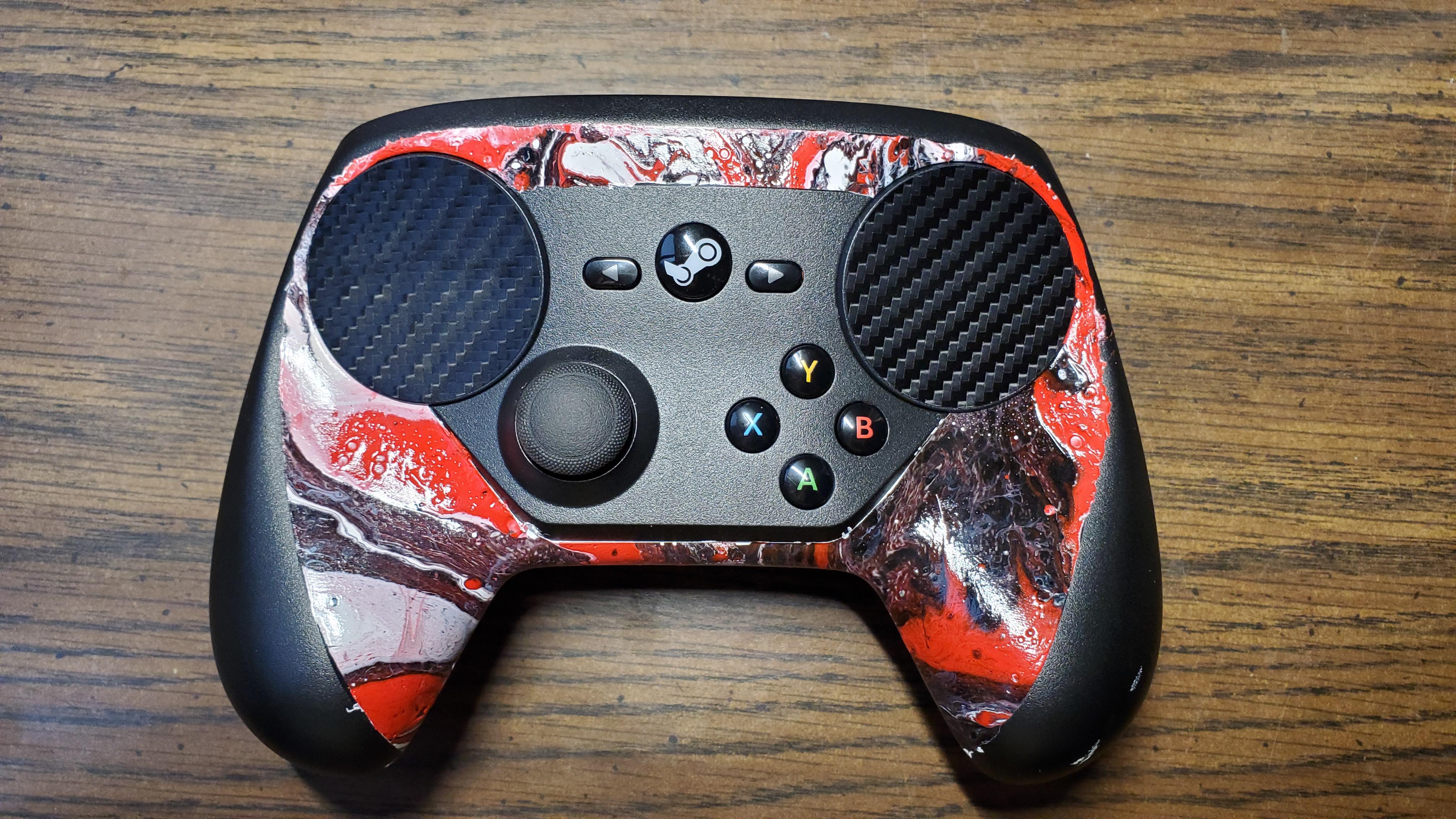 Just finished painting my controller r/SteamController