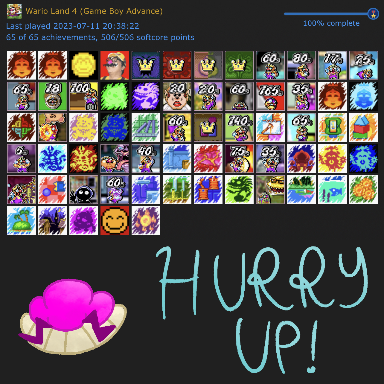 Mastered Wario Land 4! Easily one of the greatest platformers of all