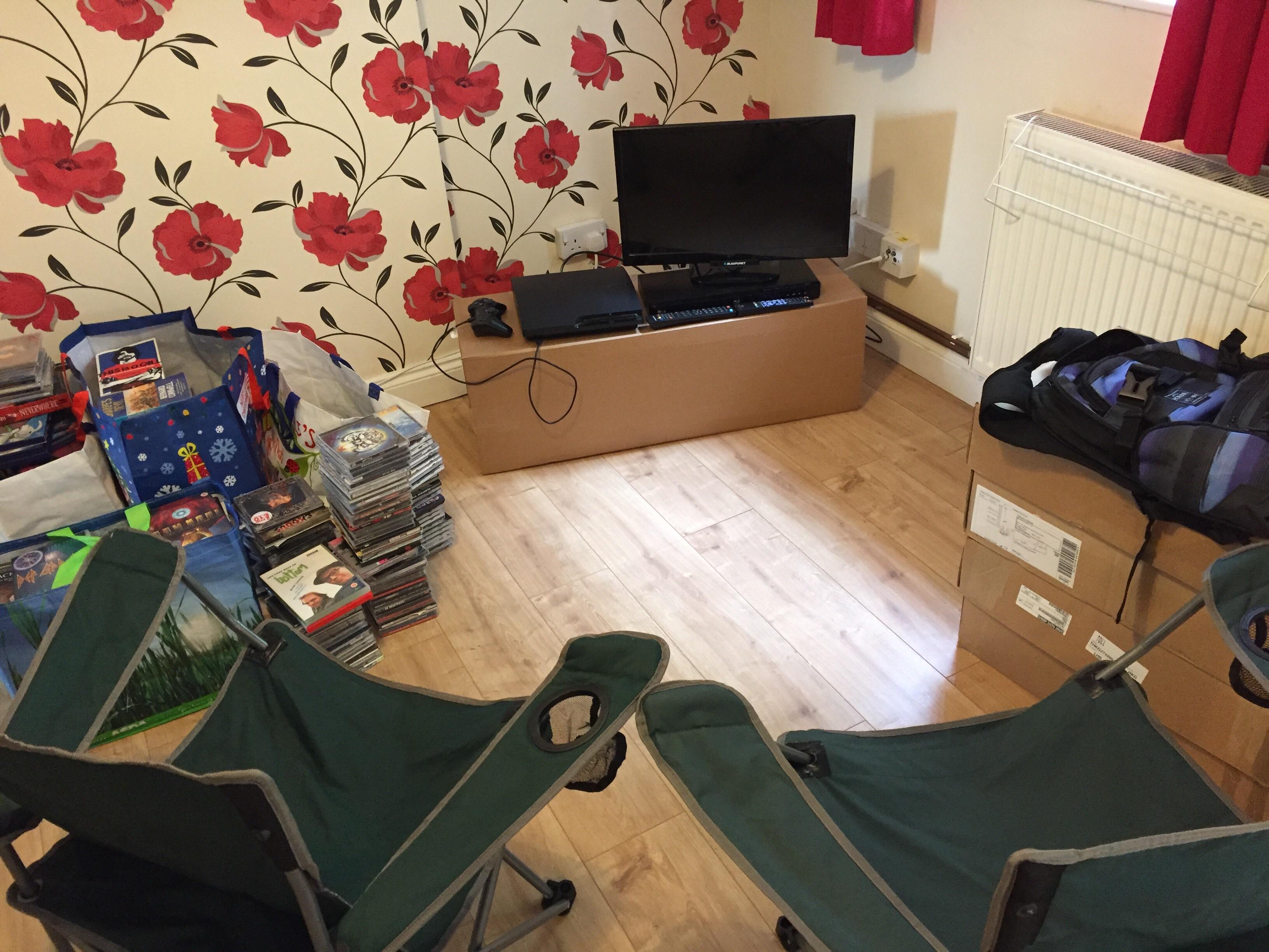 The 'furniture arrives tomorrow' setup. r/CasualUK