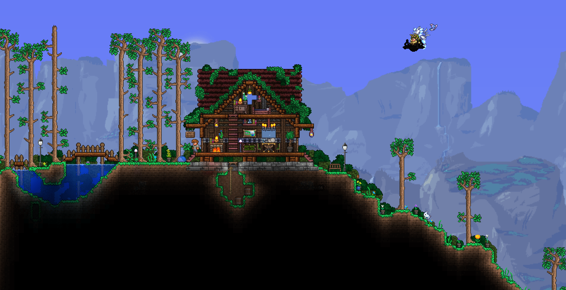 Cabin in the Woods for the Guide r/Terraria