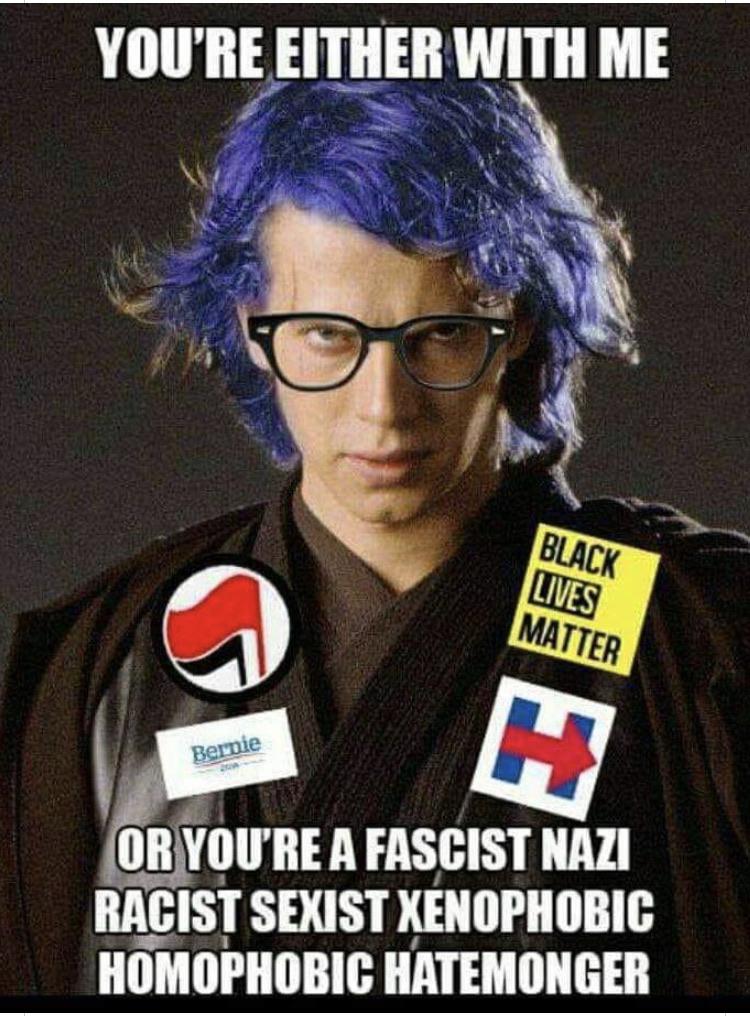 Found this on a group about fictional characters not supporting the
