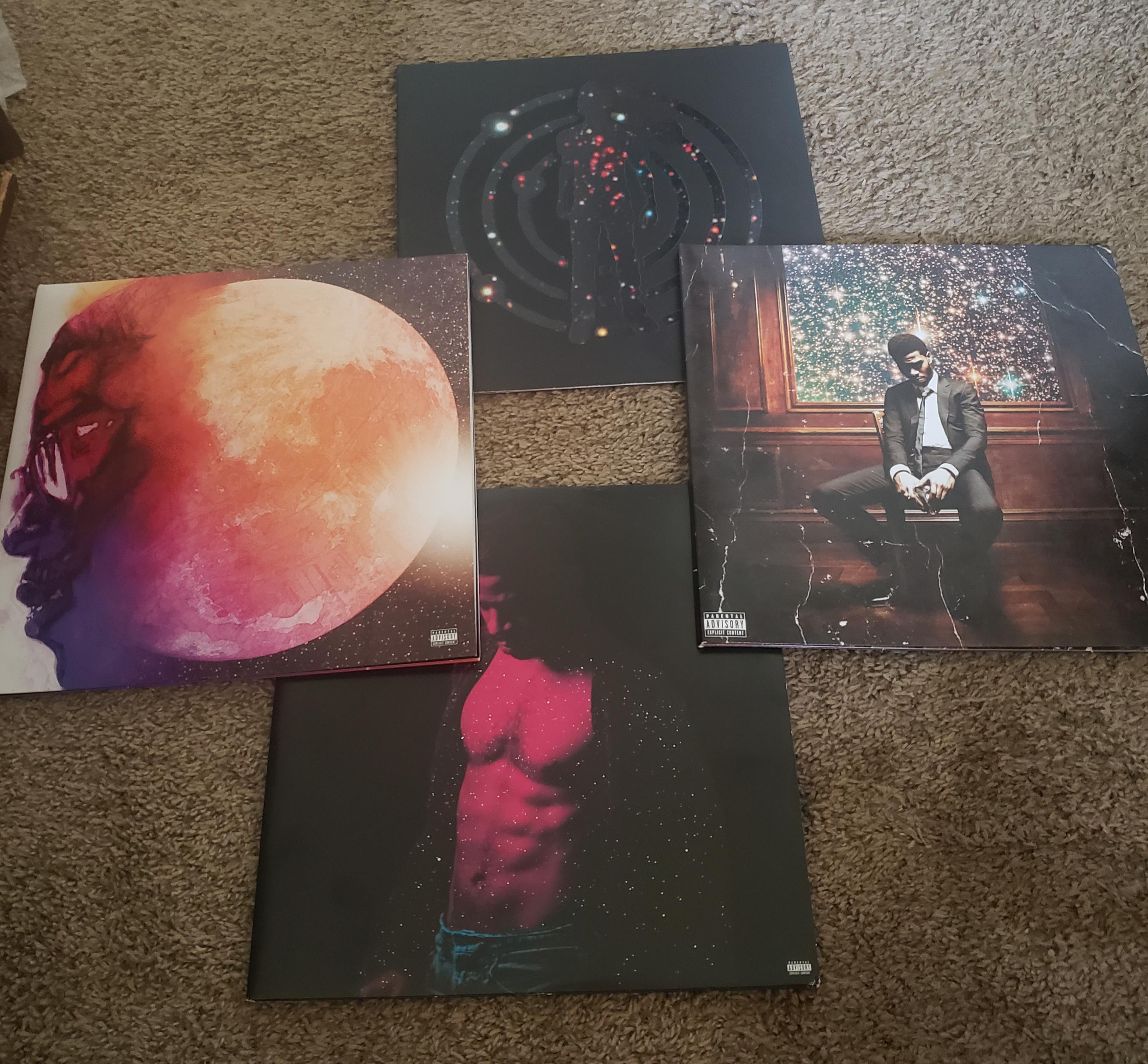 Finally got all of the Man on the Moon series on vinyl r/KidCudi
