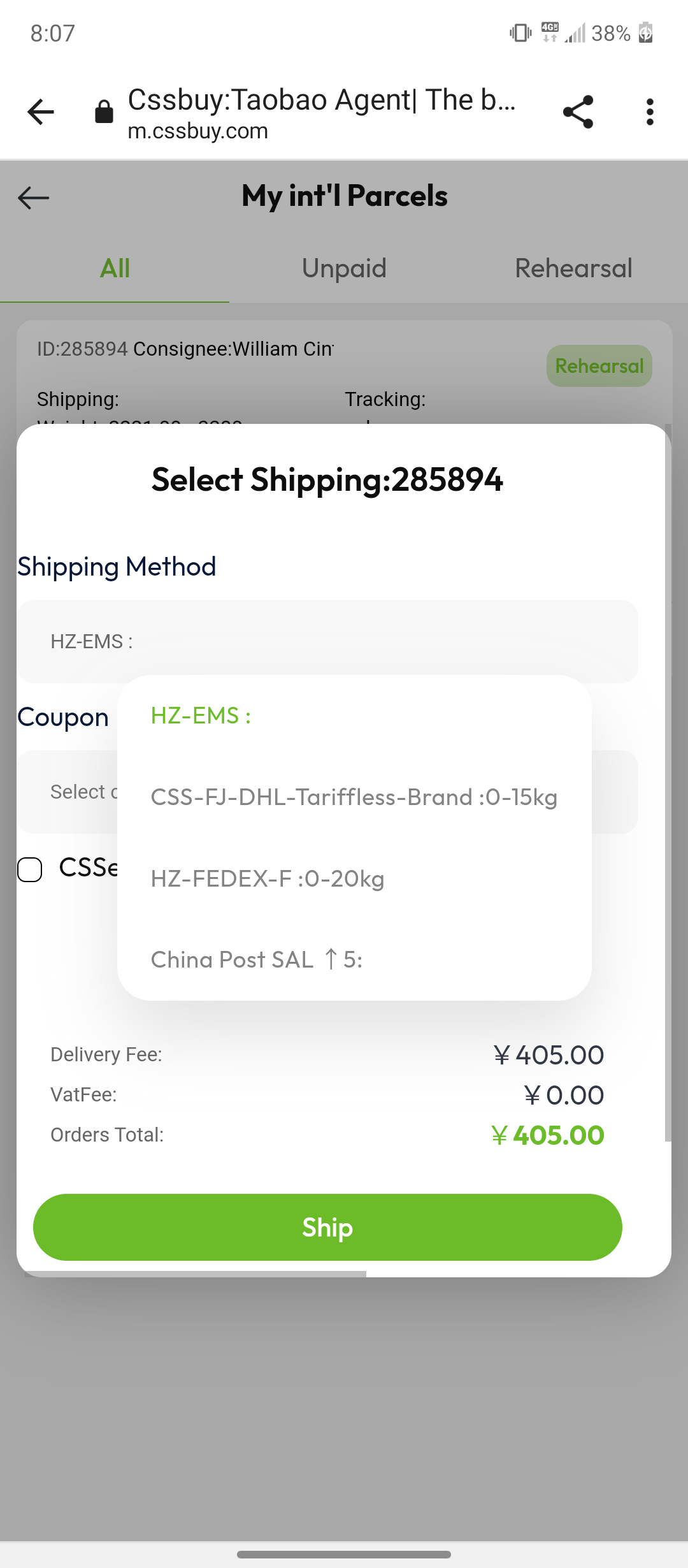 which is the best shipping line to east coast us r/cssbuy