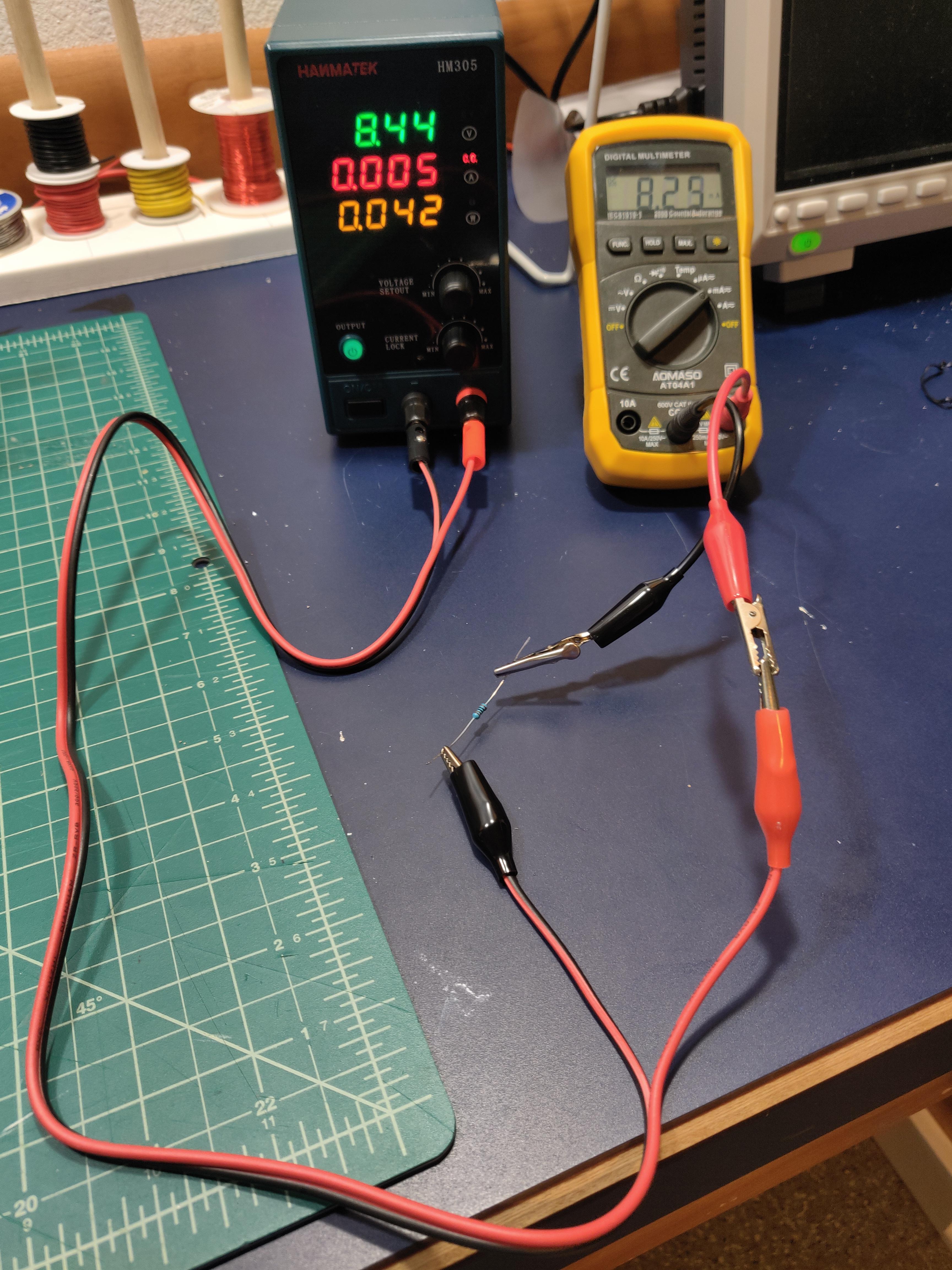 Is this normal? Testing new power supply. Current limit is set to .010