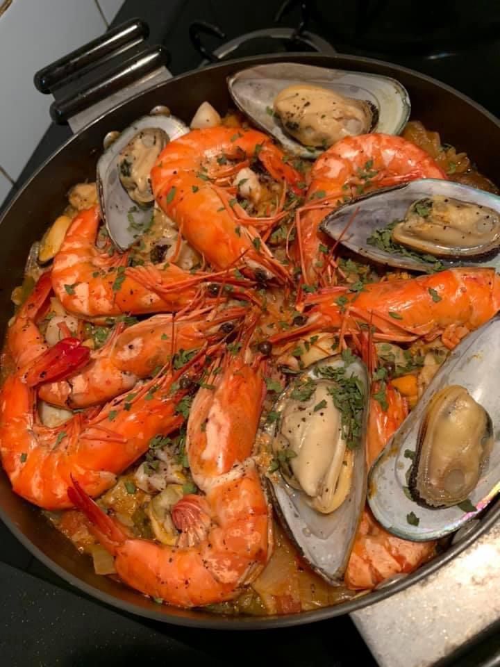 [I ate] The Asianized paella ( basmati rice] . r/food