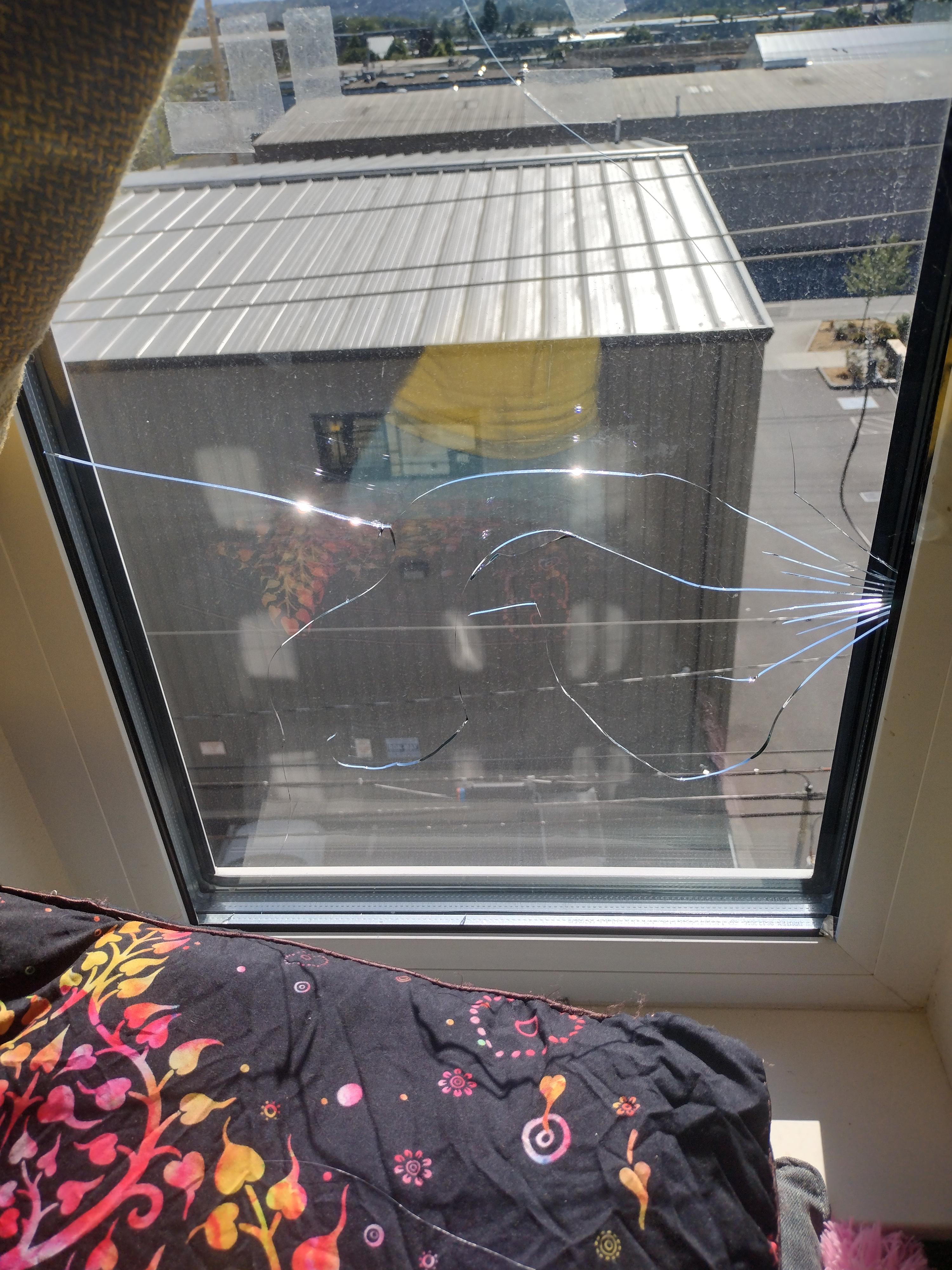 I need help! my window broke on its own! I rent, how can I prove that