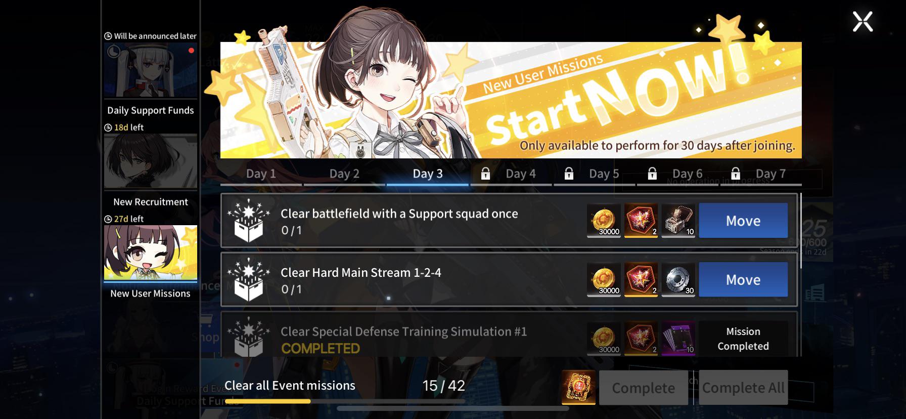 Help guys. how do i clear the battlefield with a support squad once. CounterSide