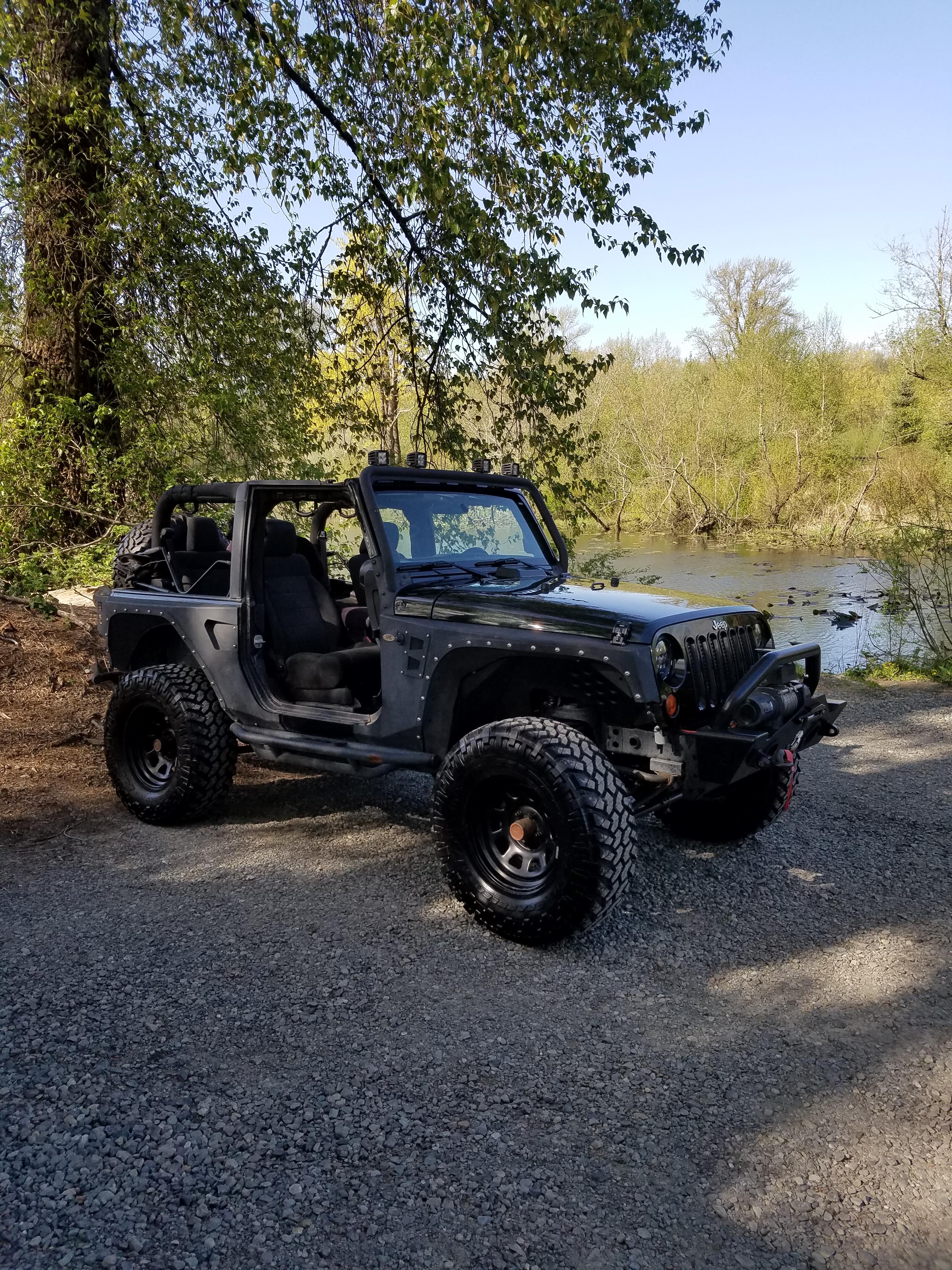 A rare warm sunny day in seattle Jeep