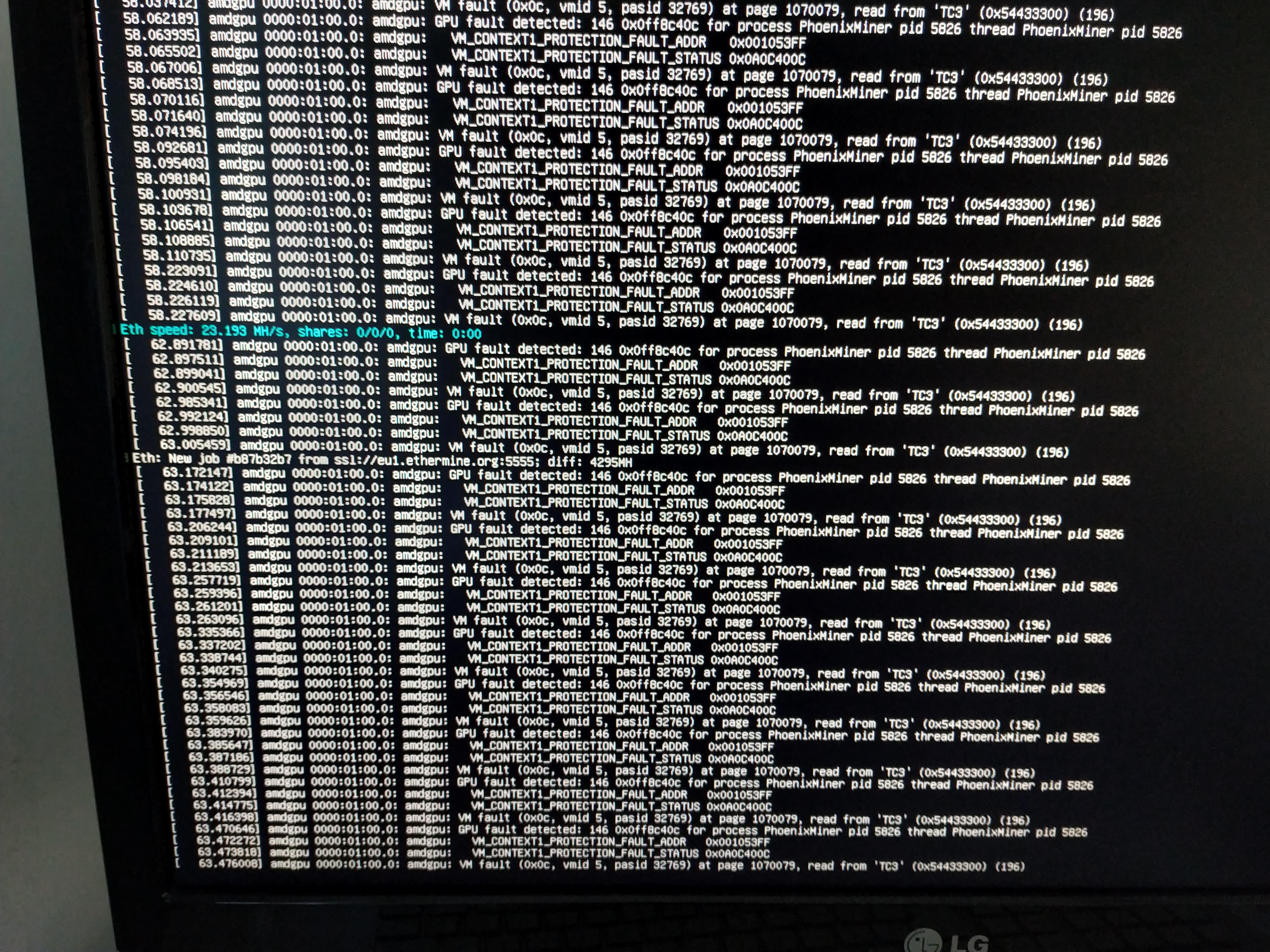 Phoenix miner on error r/EtherMining
