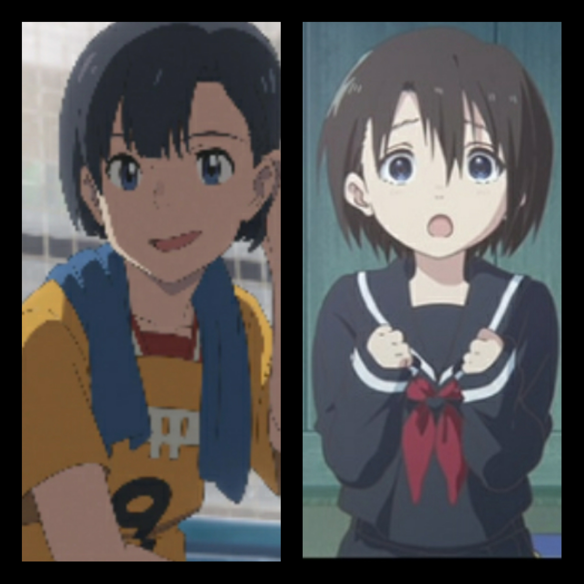 Does anyone get reminded of yuzuru (a silent voice) when watching nagi