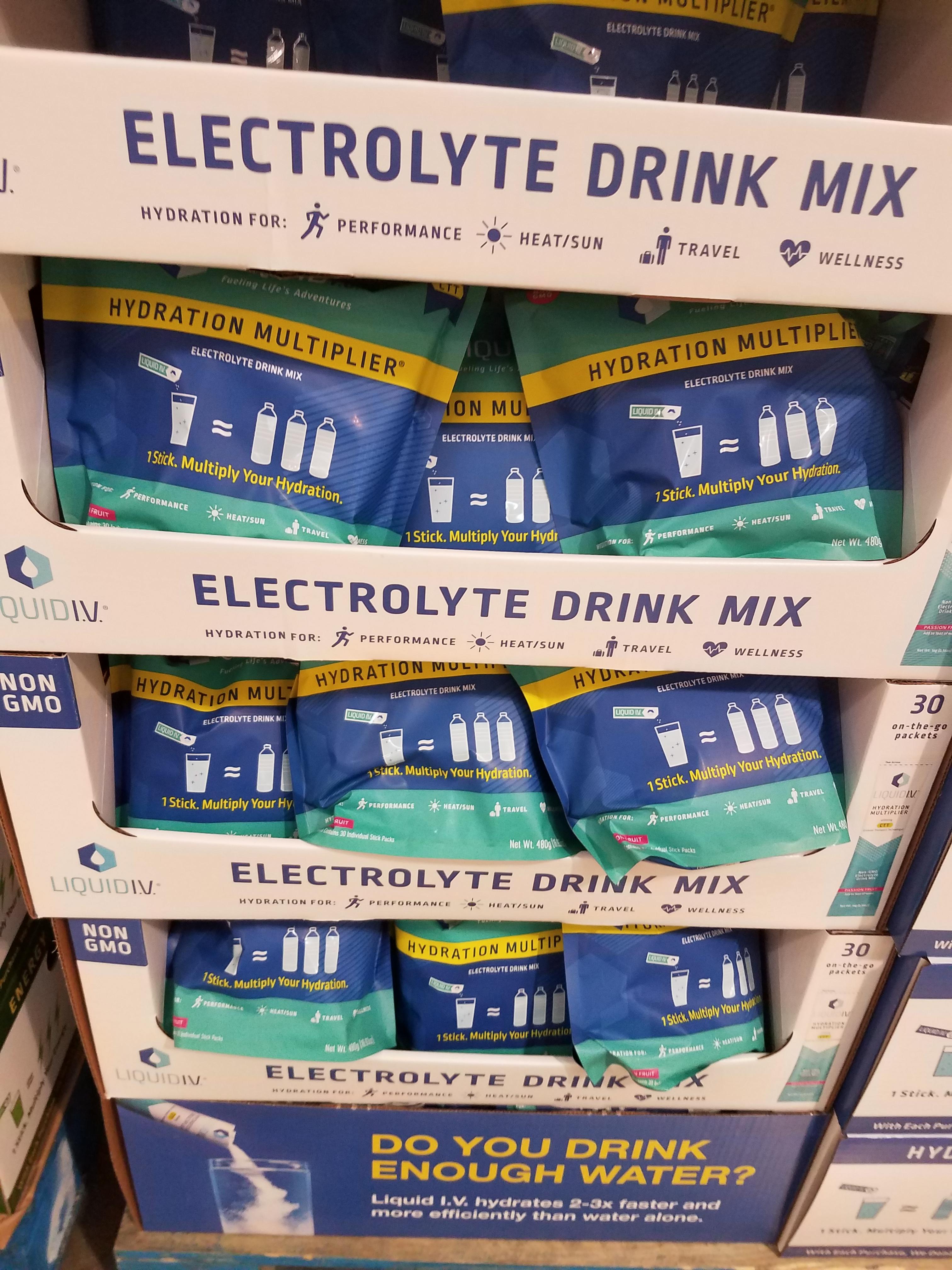 to Costco. . . It's got electrolytes. (I saw this at Costco