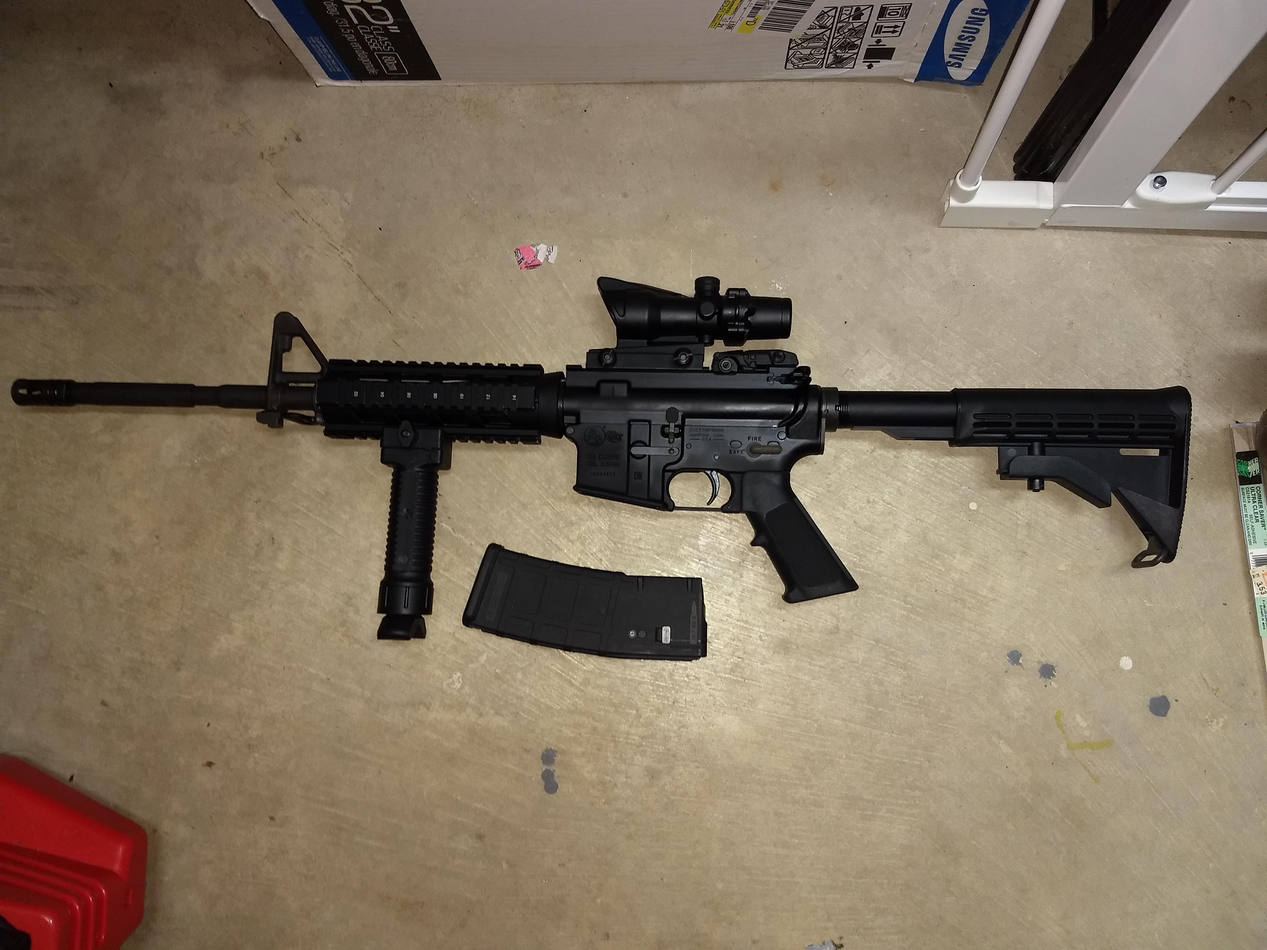 A name brand rifle with a knockoff scope. It may not be pretty, but it