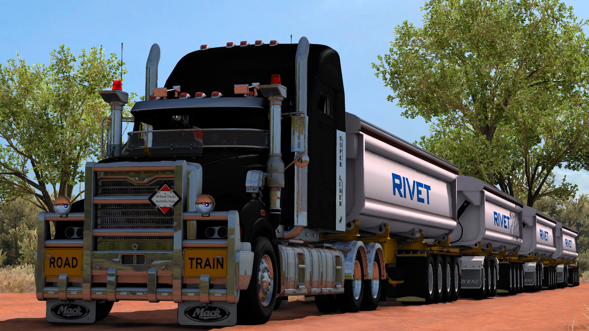 Mack Superliner Super Quad Road Train r/trucksim