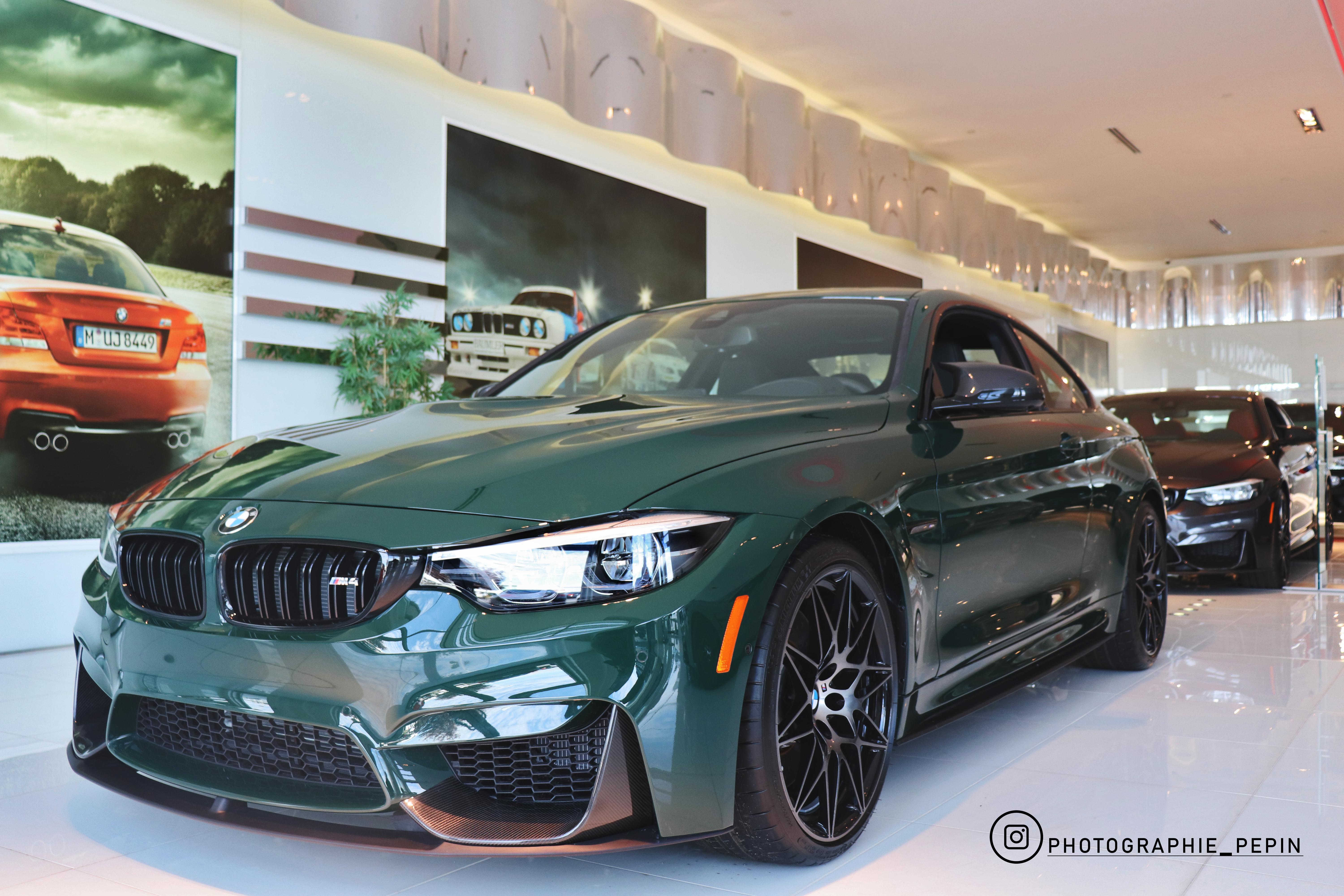 The brand new British racing green M4 in all her beauty r/BMW