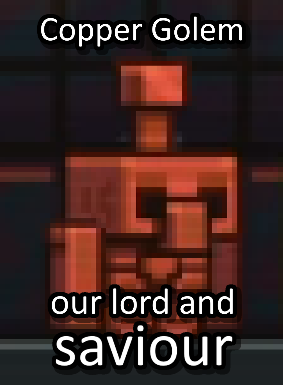 Make copper finally useful and vote for Copper Golem r/MinecraftMemes