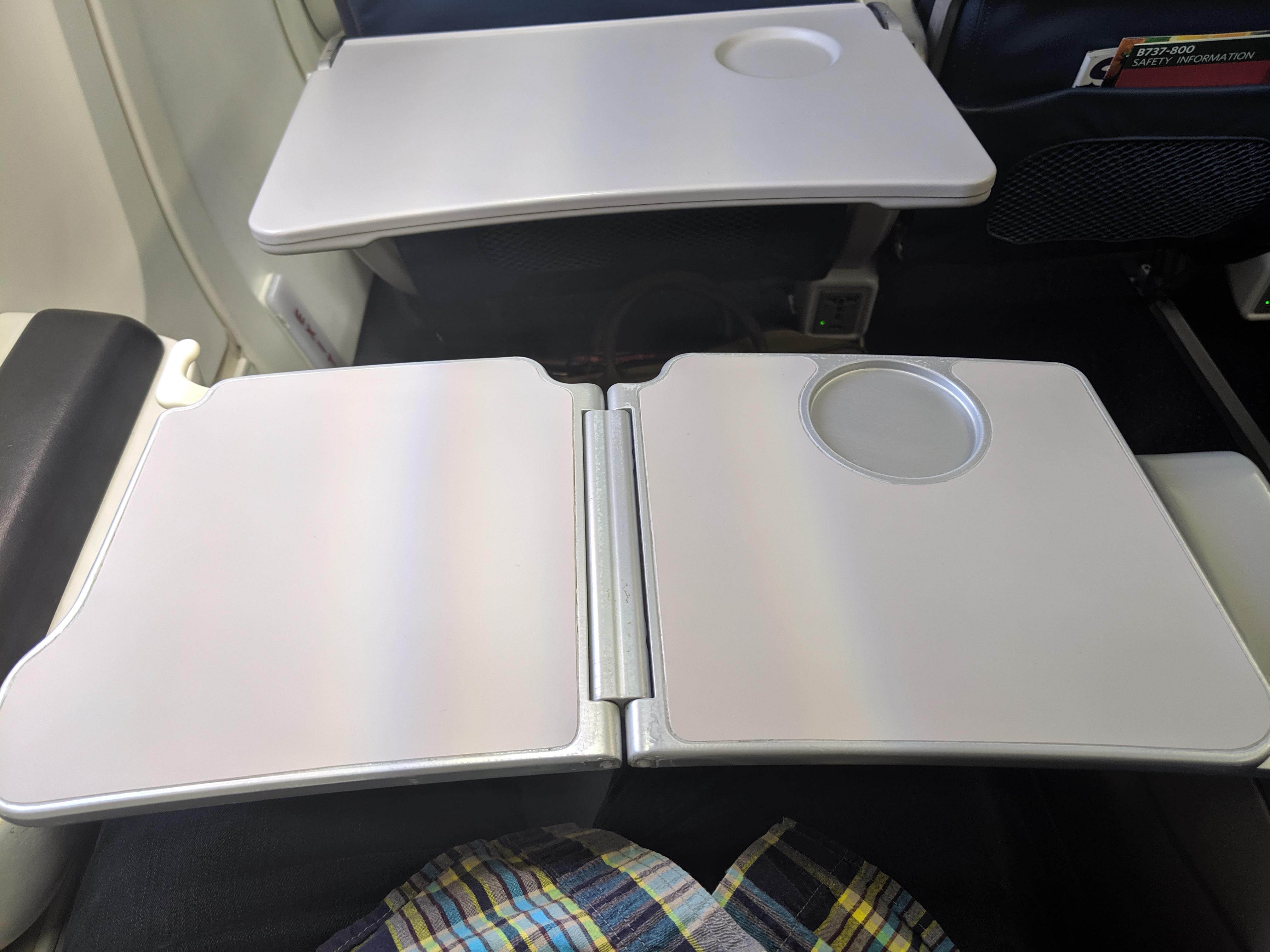 My Airplane Seat Has Two Tray Tables r/mildlyinteresting