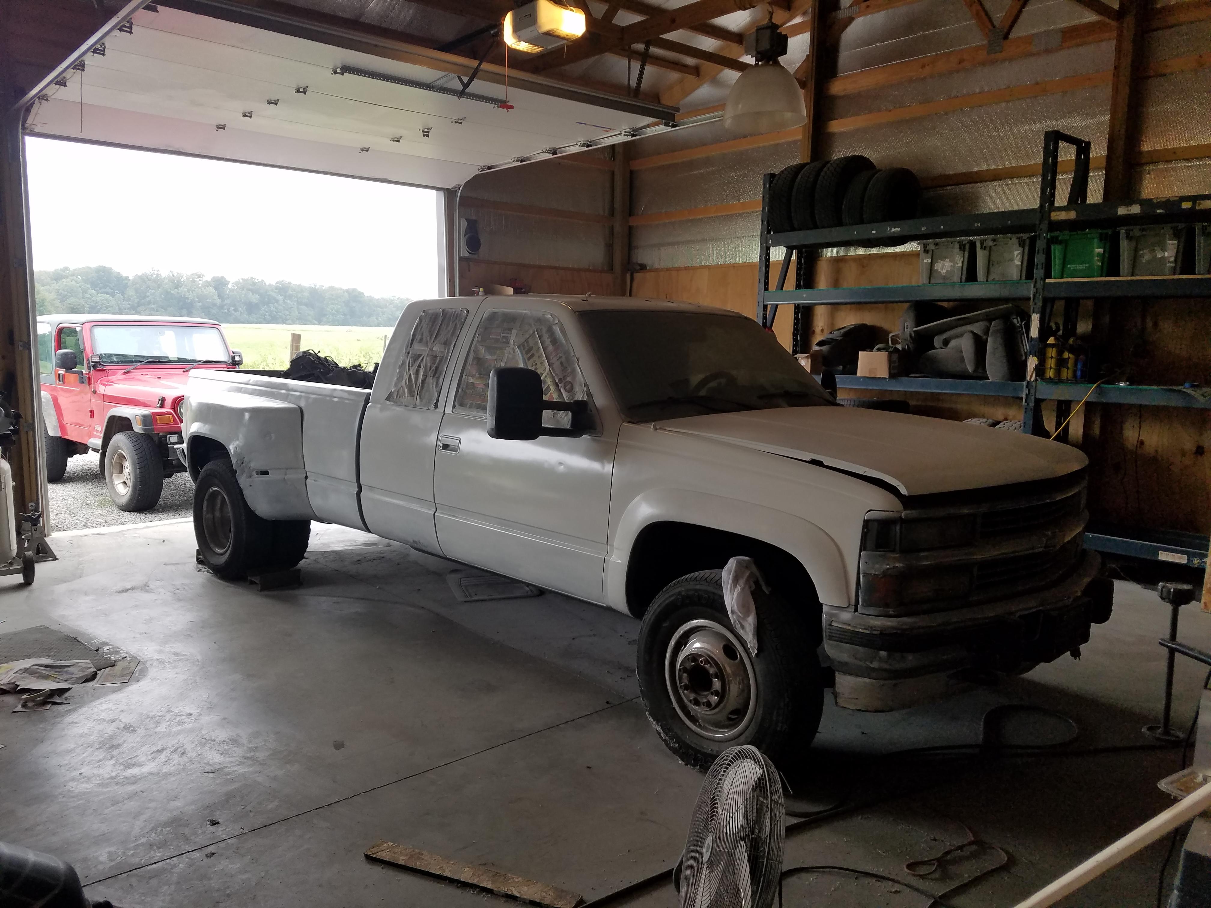 94 K3500 6.5 coming a long way from when I got her. : r/Diesel