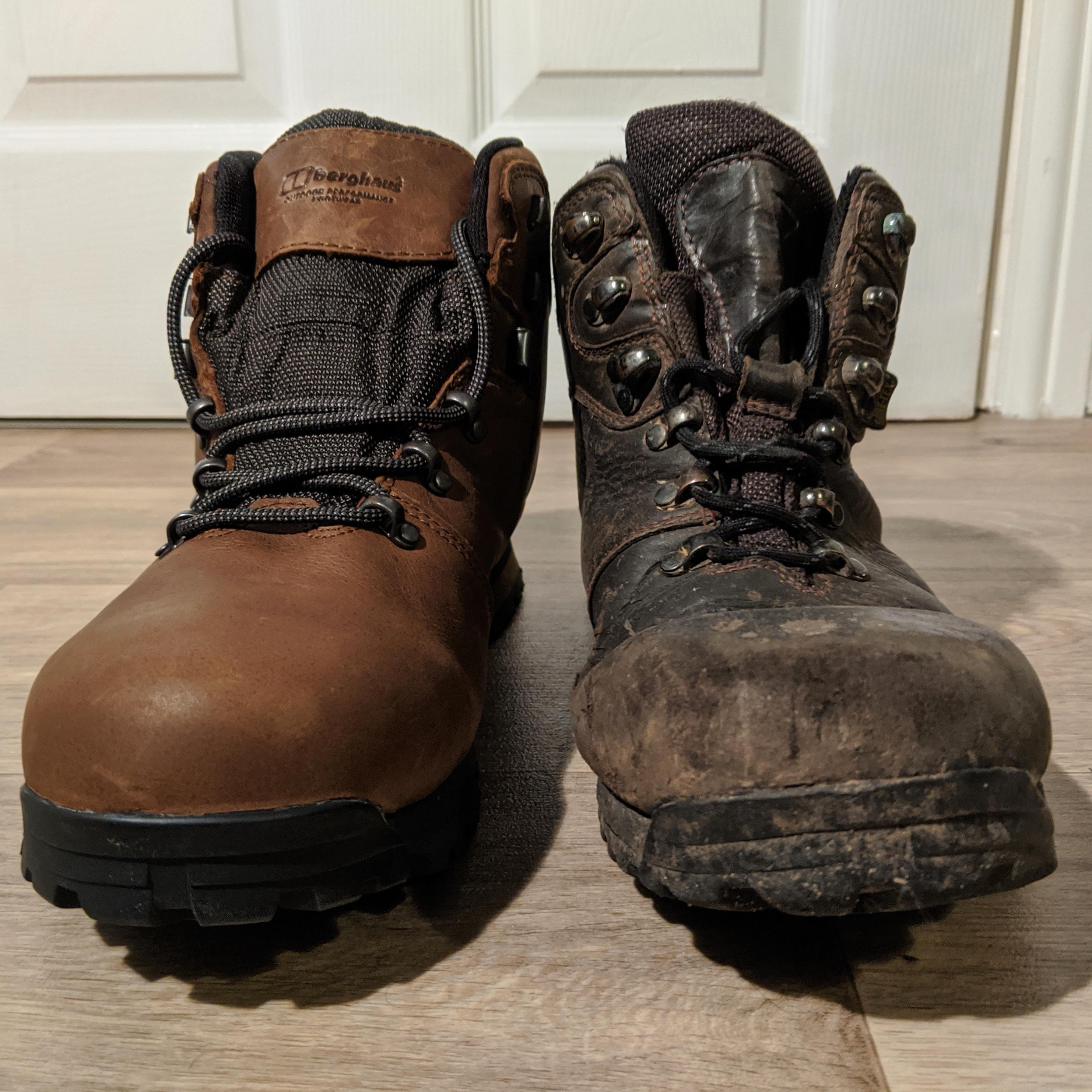 Brasher/Berghaus Hillwalker GTX boots, 2012 and 2020 r/BuyItForLife