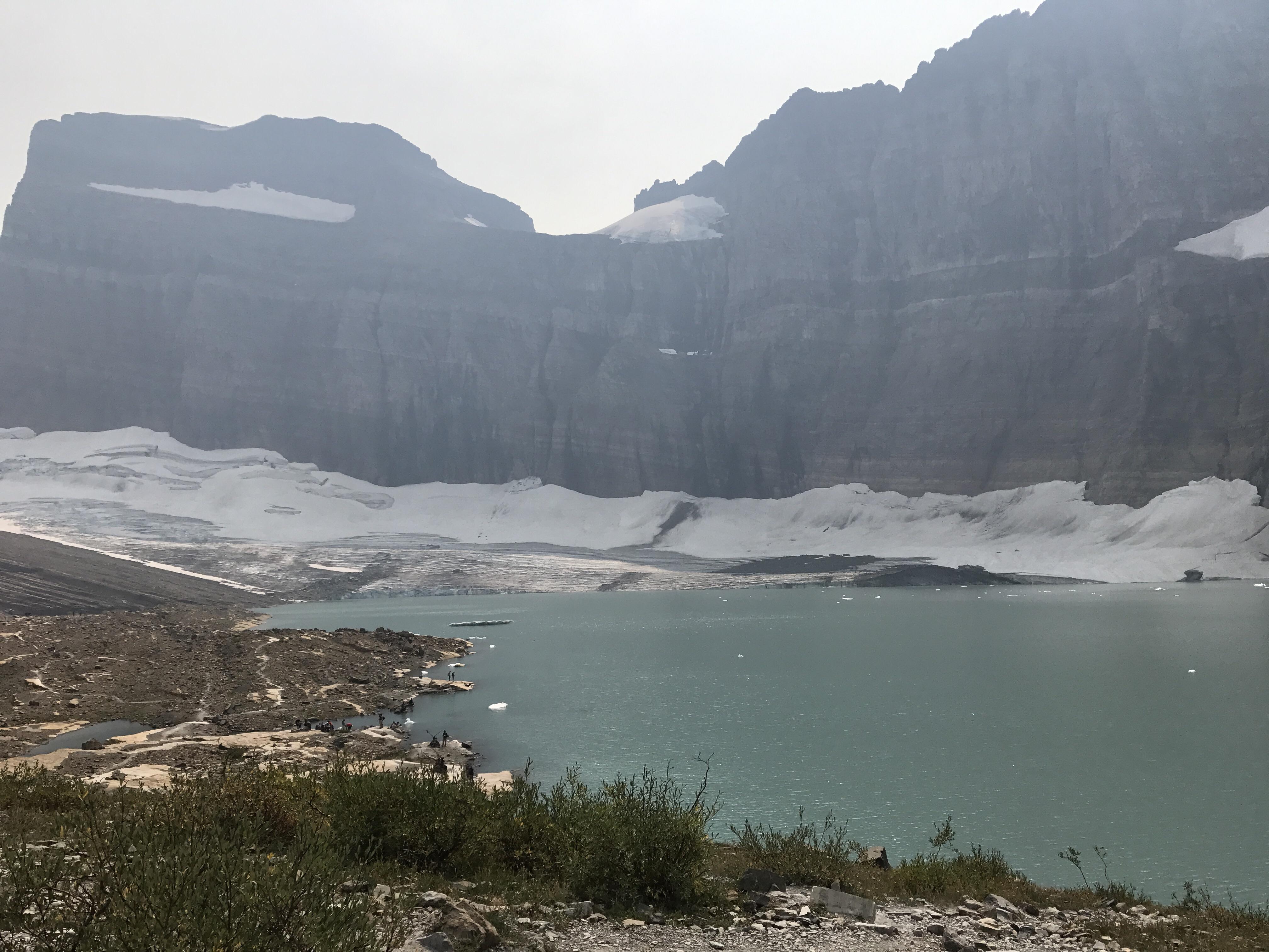 Grinnell Glacier in Glacier NP amazing despite the fires r