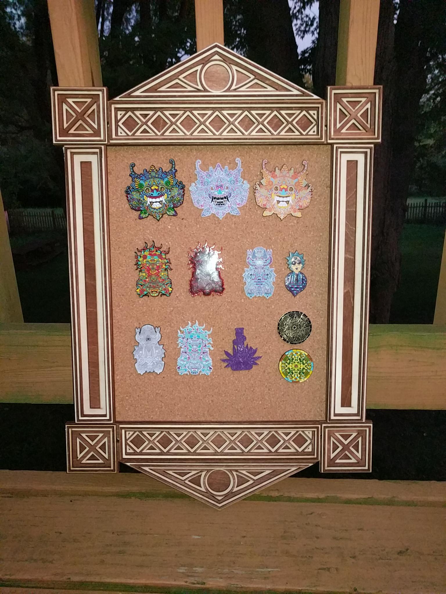 What do yall think of this custom layered pin board? Done on a Boss