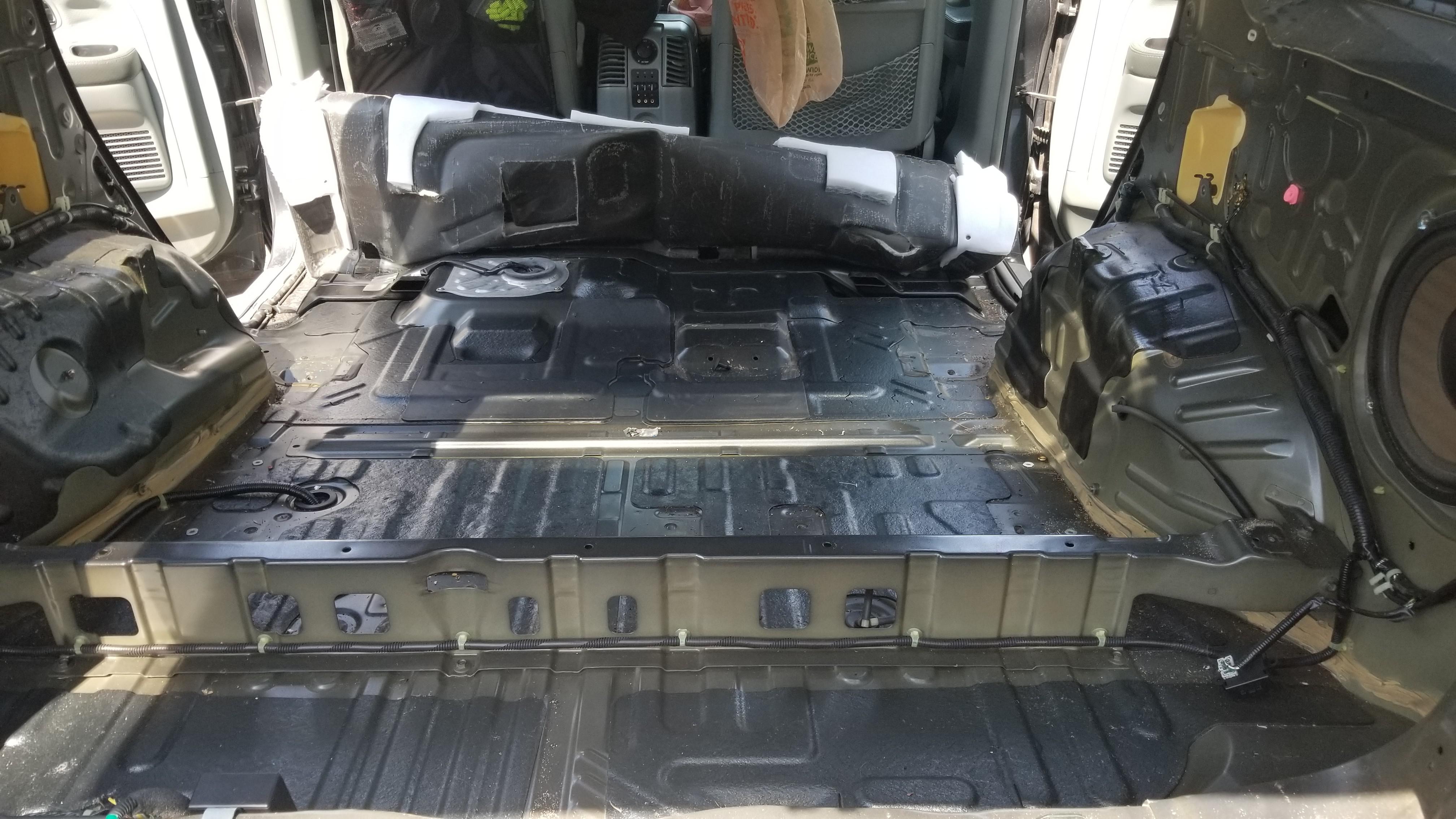 I decided to gut my car. Okay, now how do you install a floor? I have