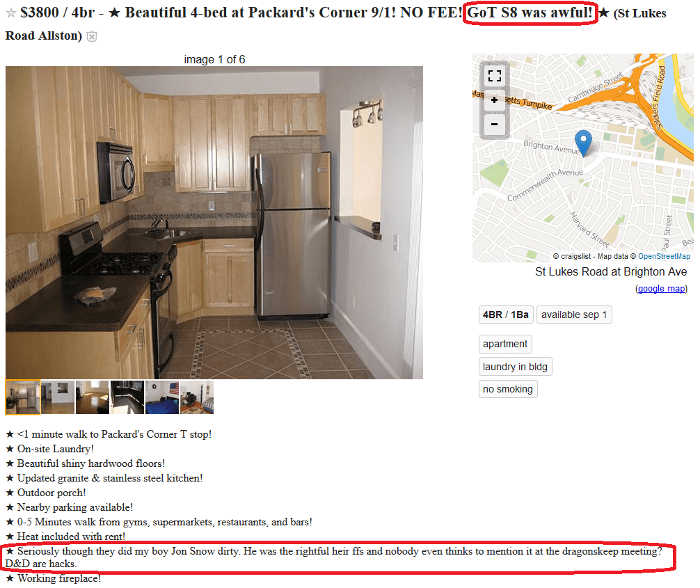 Okay, which one of you is trying to rent an apartment? r/freefolk