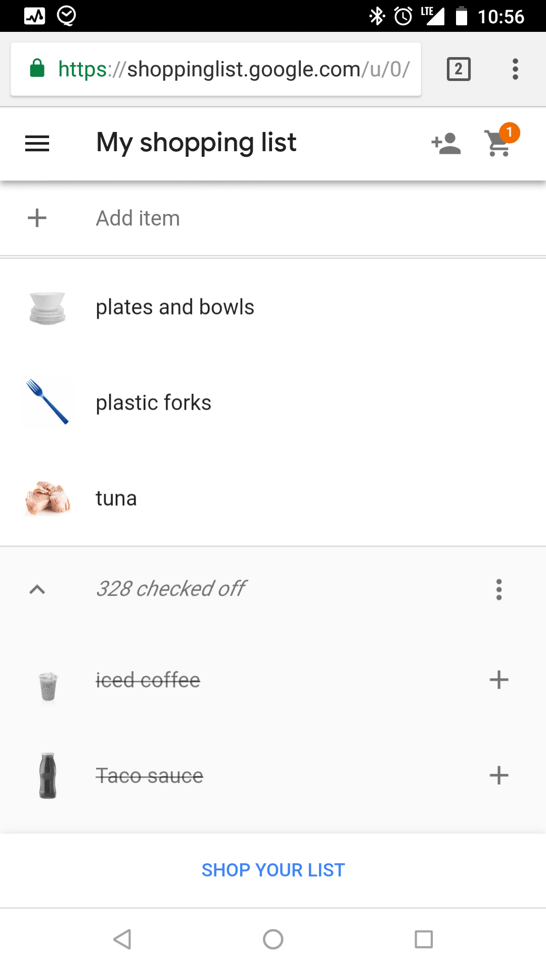 New shopping list r/googlehome