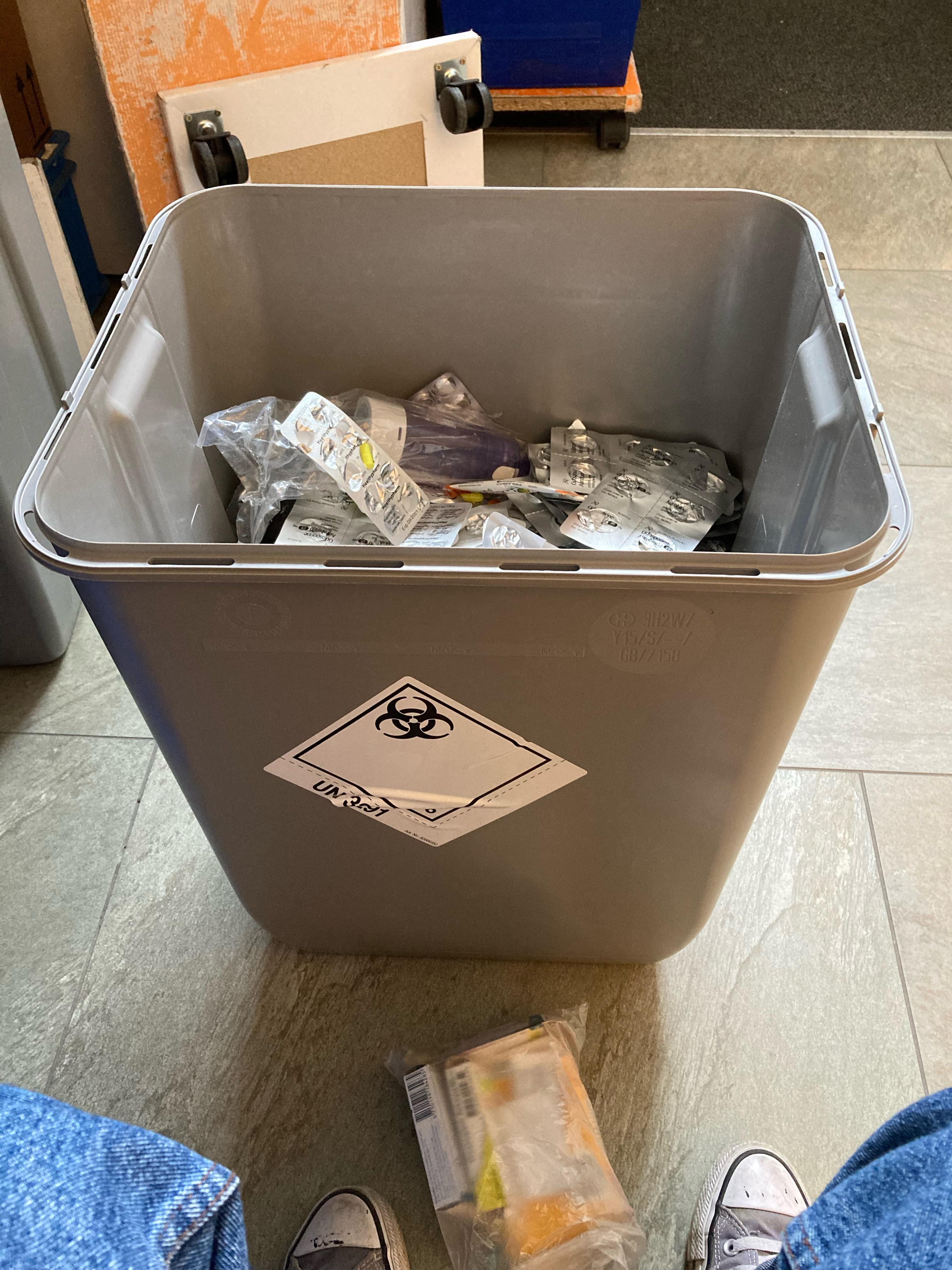 Containers full of unused meds we have to throw away r/mildlyinfuriating