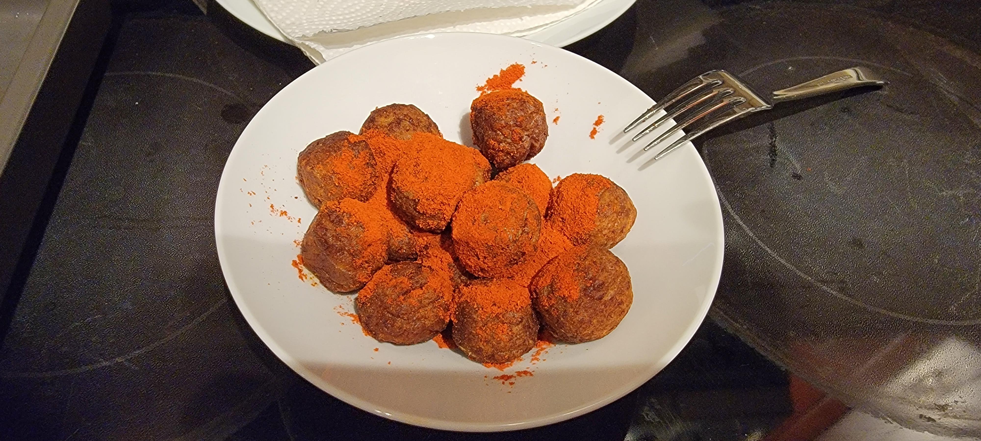 IKEA plantbased balls with smoked paprika to watch the F1 race! r