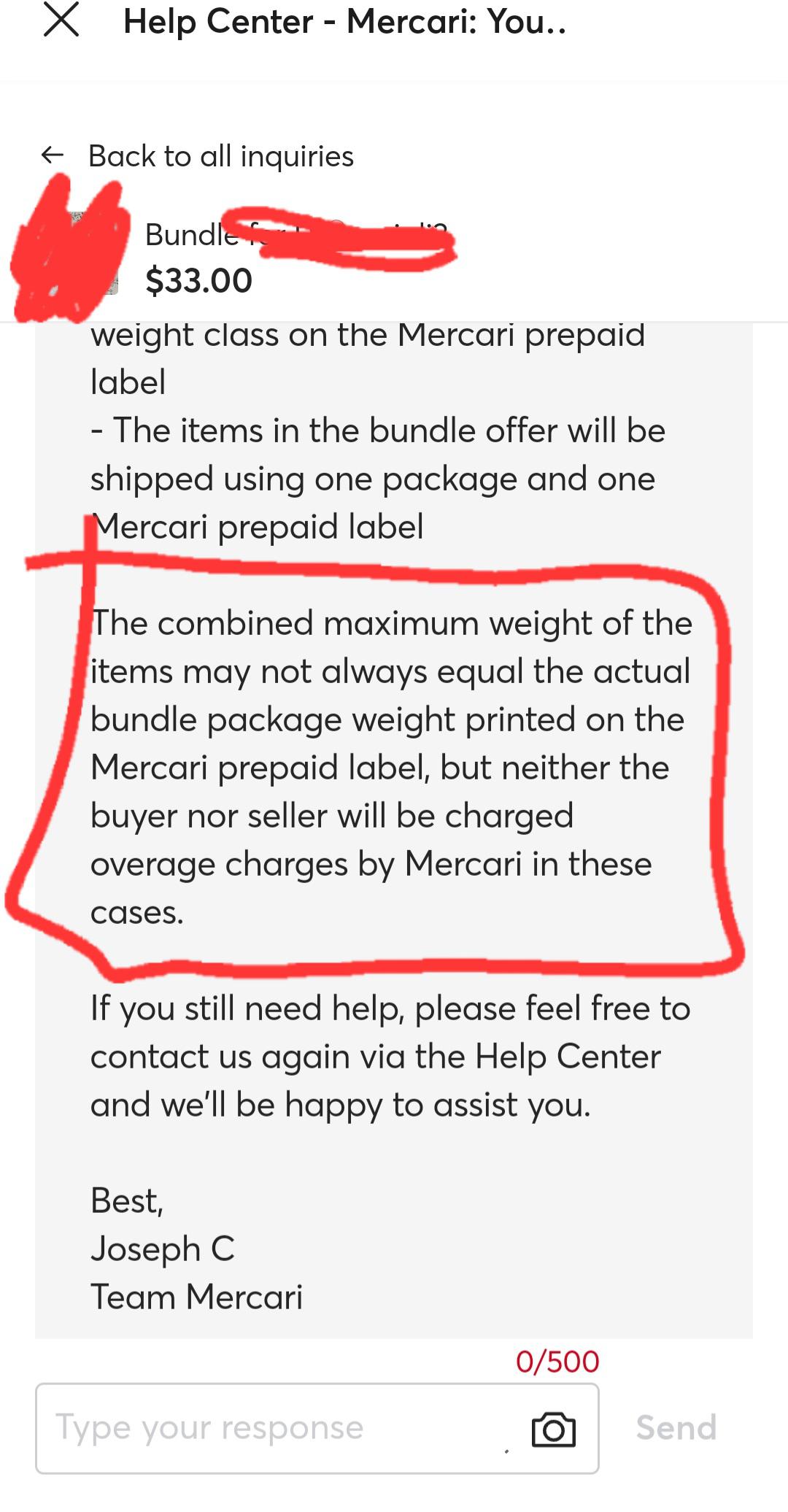 Bundle offer shipping? r/Mercari