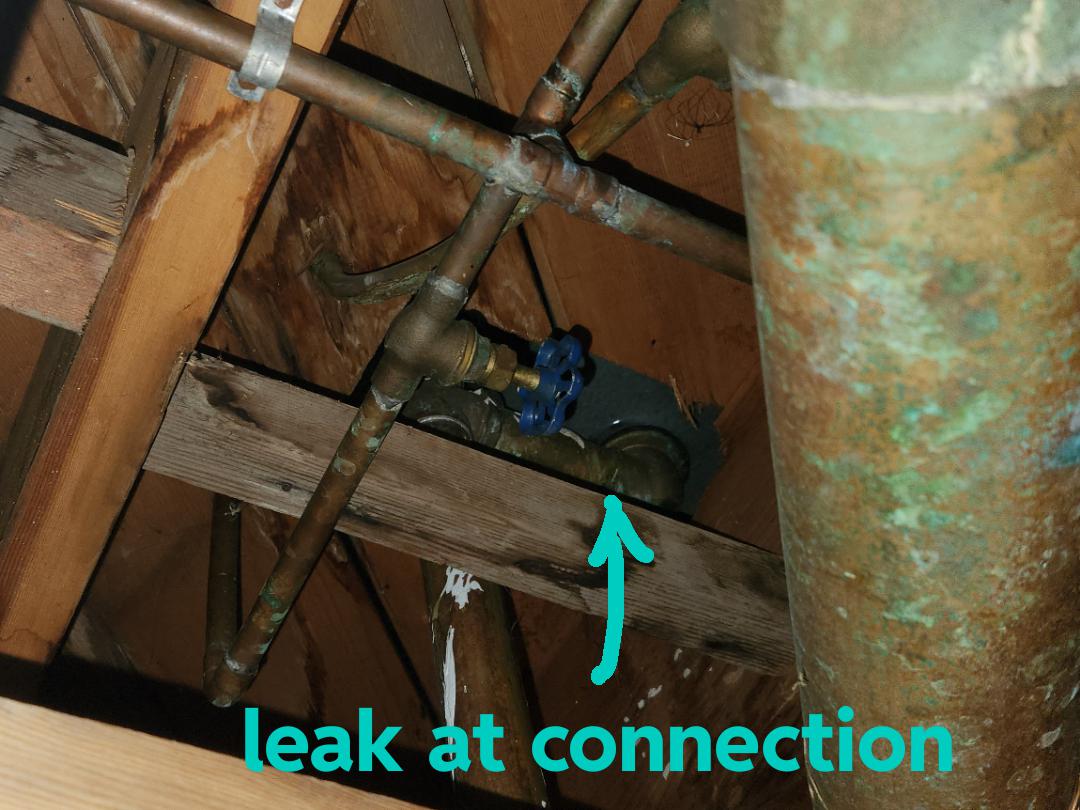 Sealing leaking threaded connection temporarily r/Plumbing