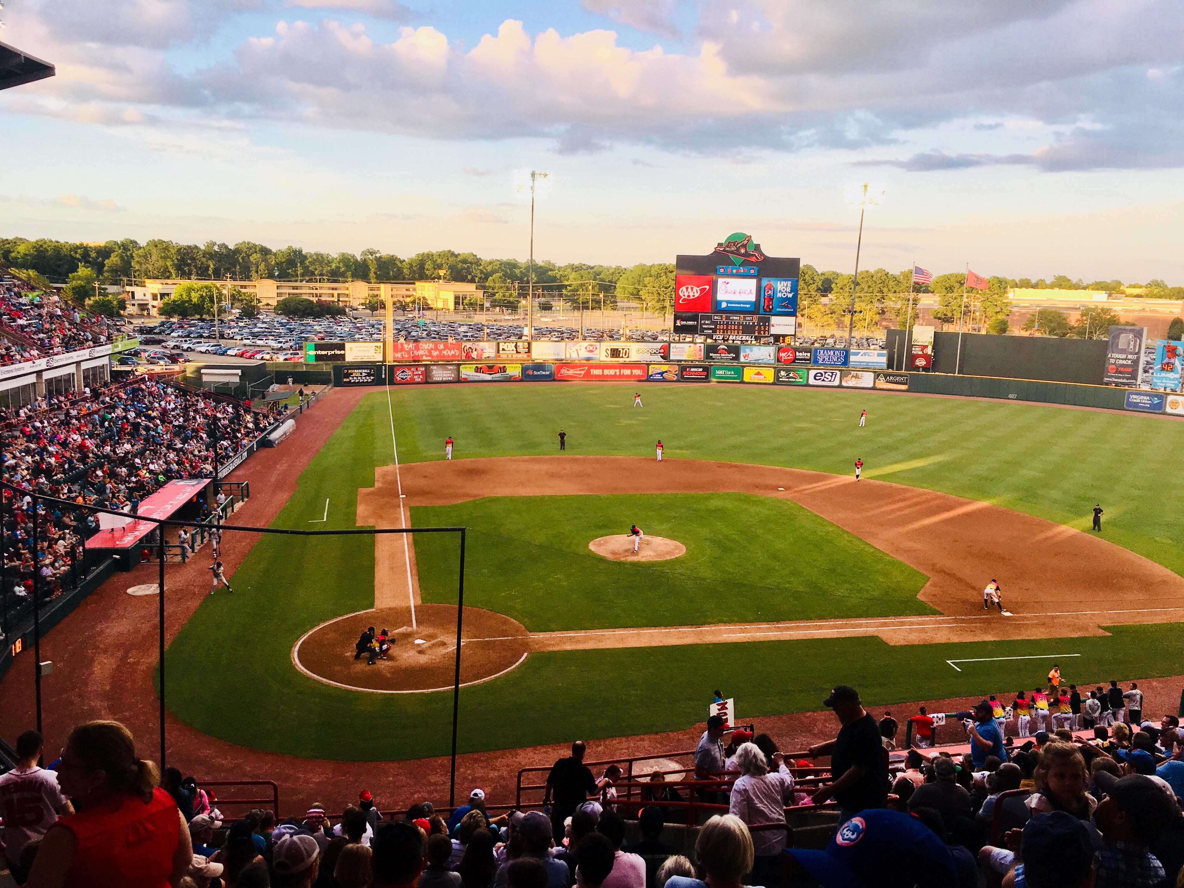 Great night for a Squirrels game. rva