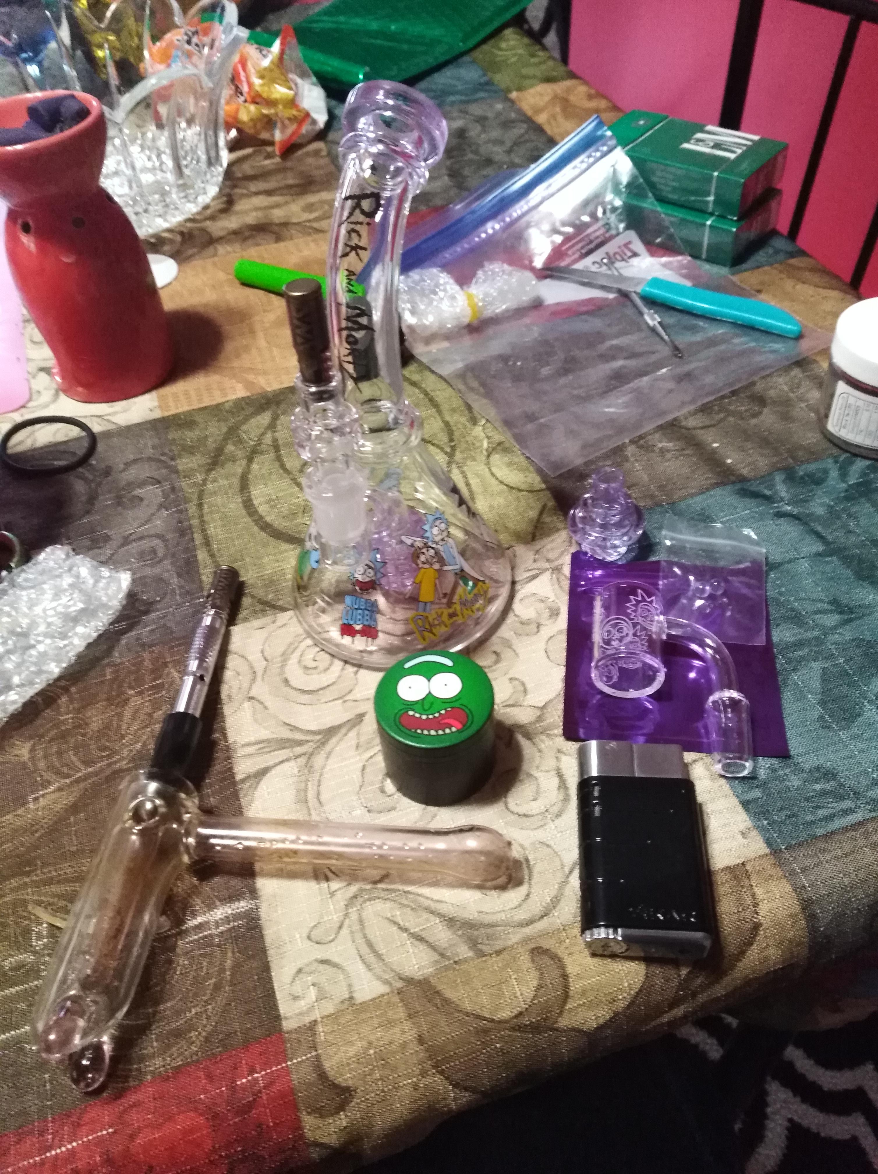 My new and improved dynavap/dab set up wubba lubba dubdub!!!!! r