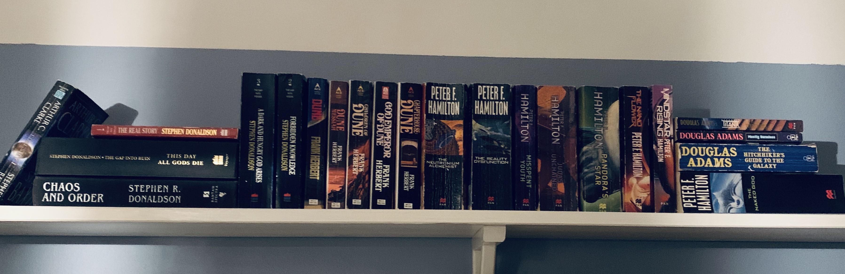 Boy am I lucky, a friend’s dad let me rummage through his scifi