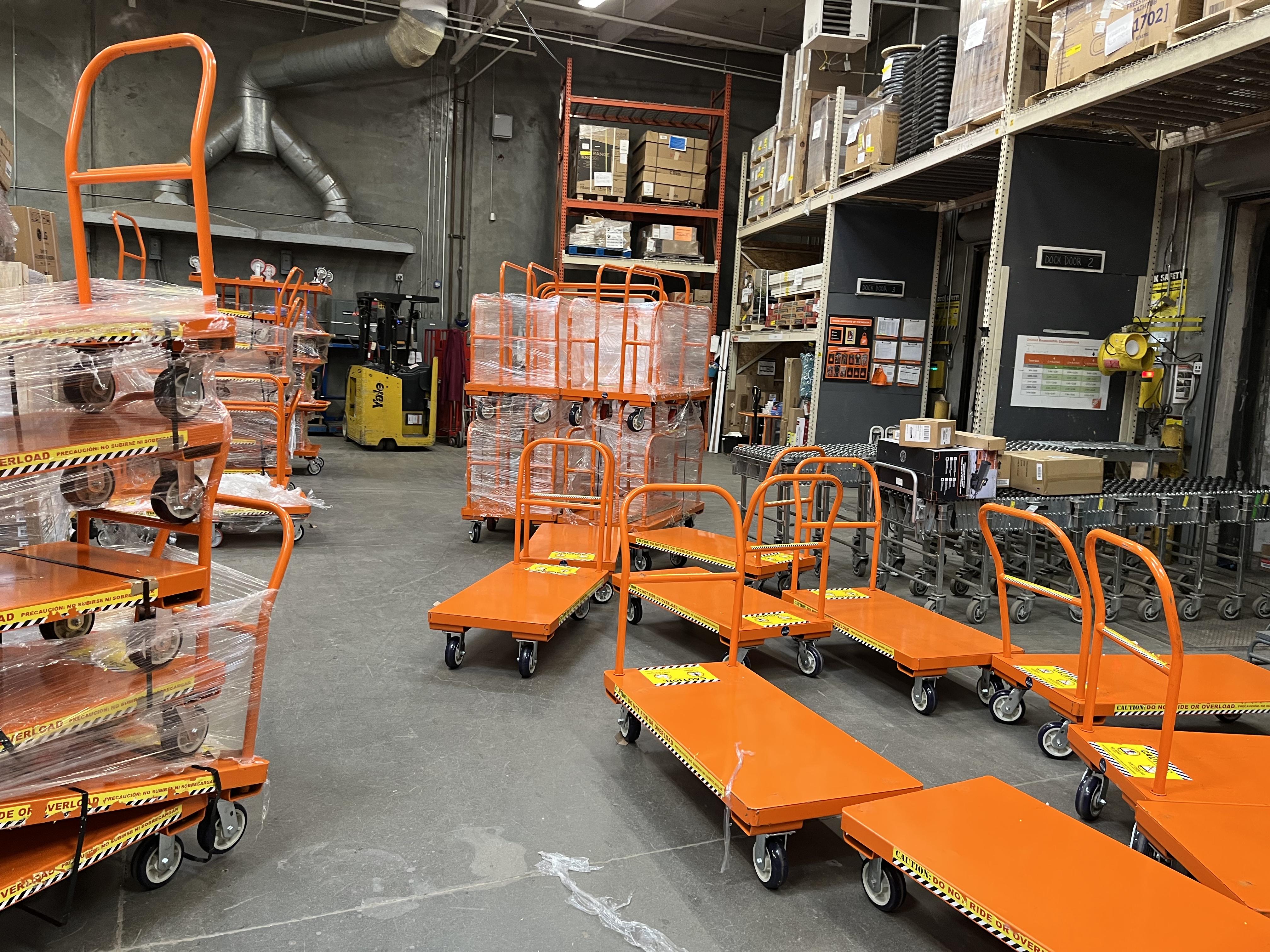 as a former lot associate, the new flat carts are not as good as the