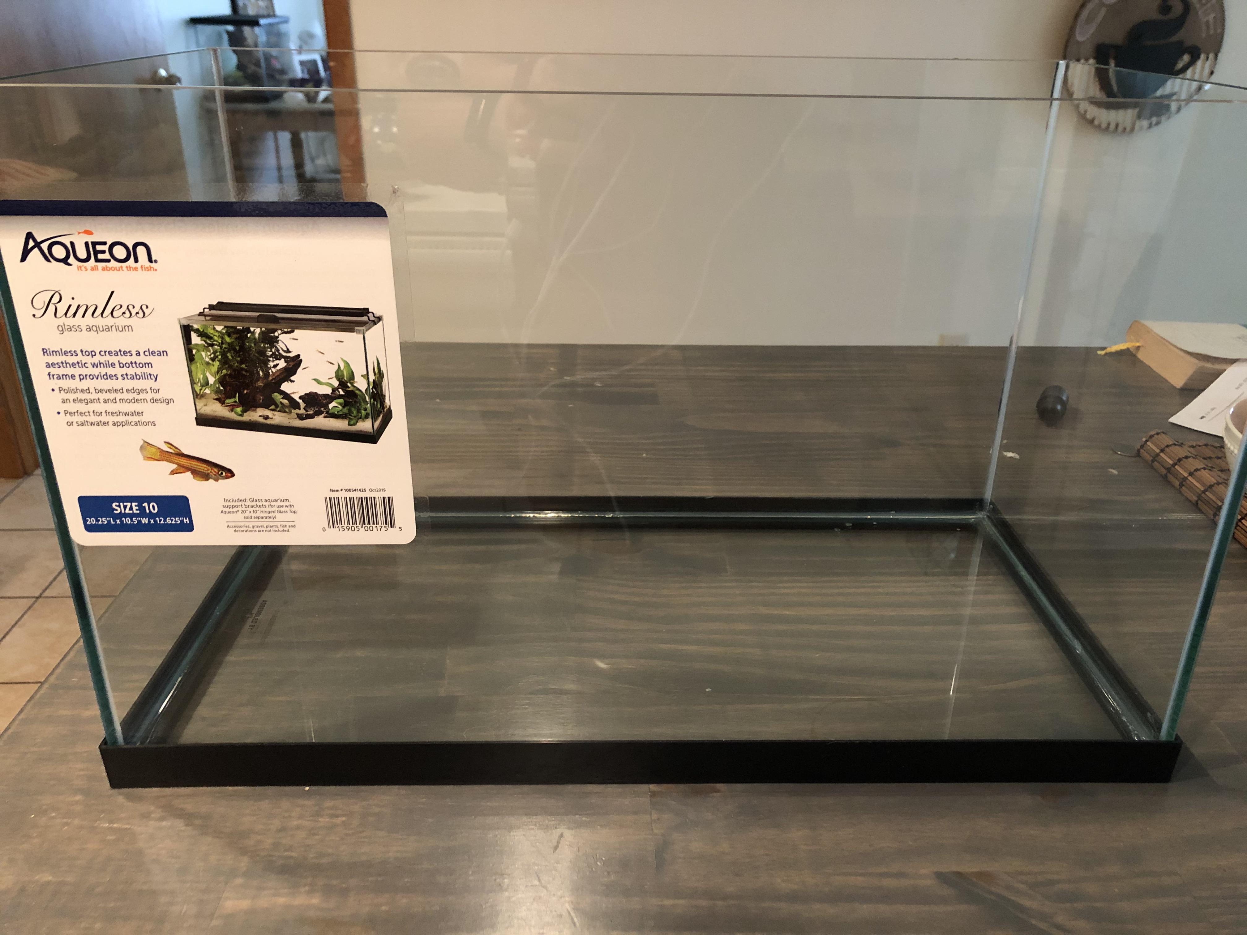 Just picked this up for 20 at Petco! 50 off all rimless tanks no size