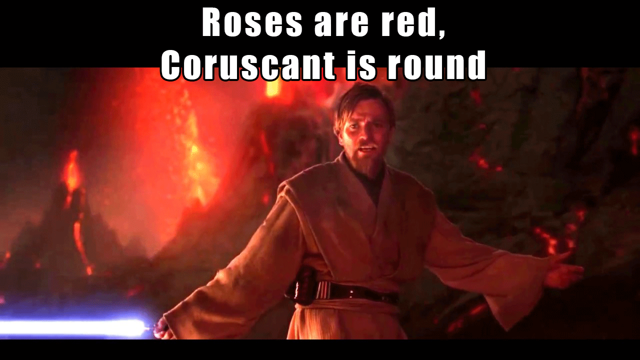 It's over Anakin. I have the High Ground PrequelMemes