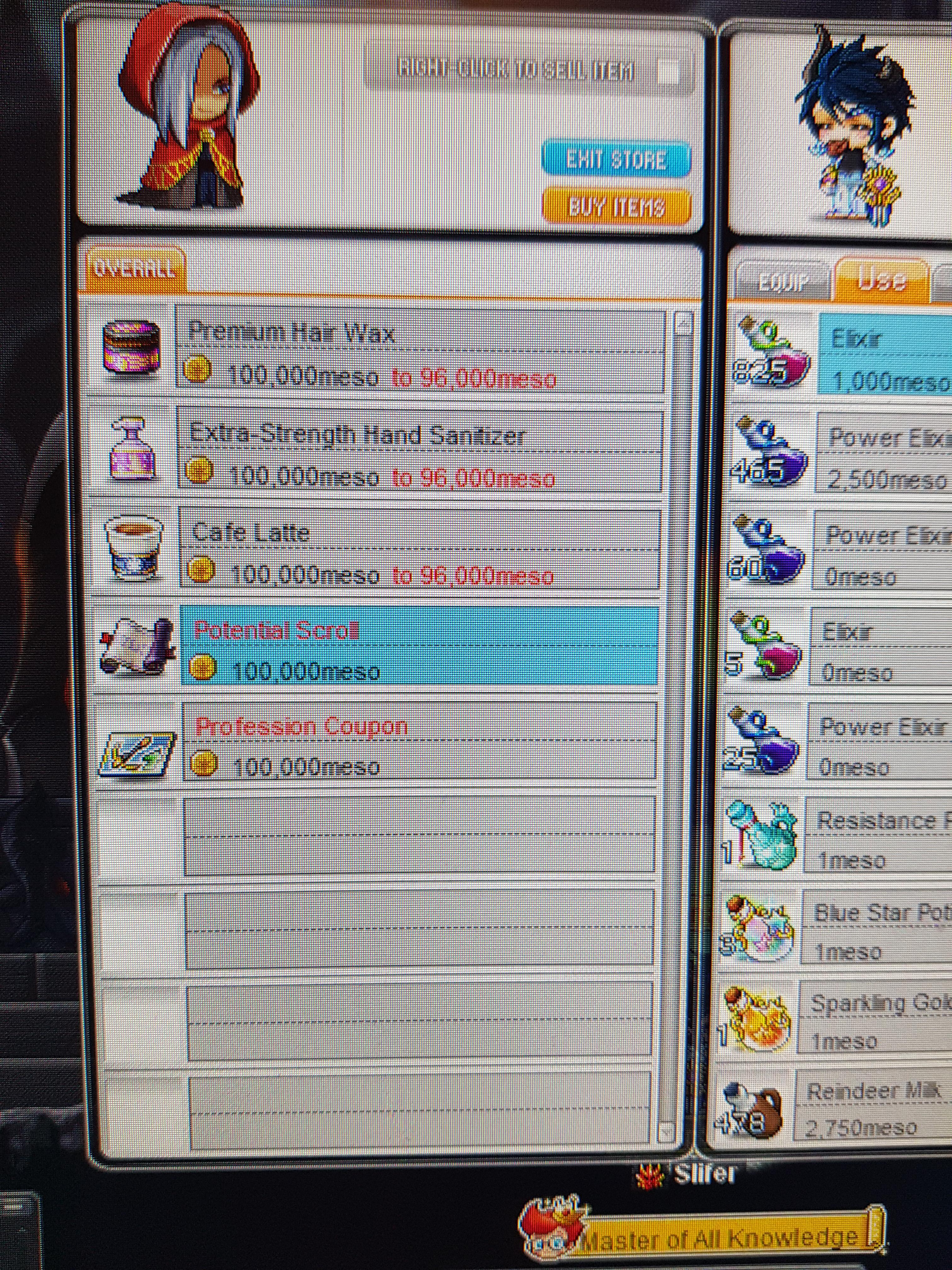 Profession Coupon from normal Vellum r/Maplestory