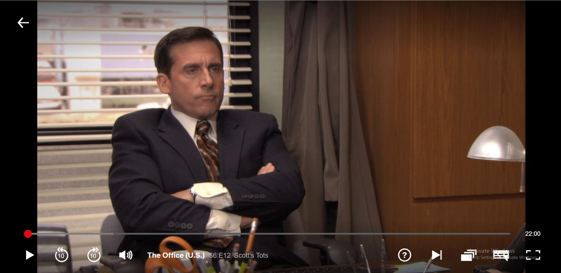 Went to watch the office, this must have been where I stopped watching