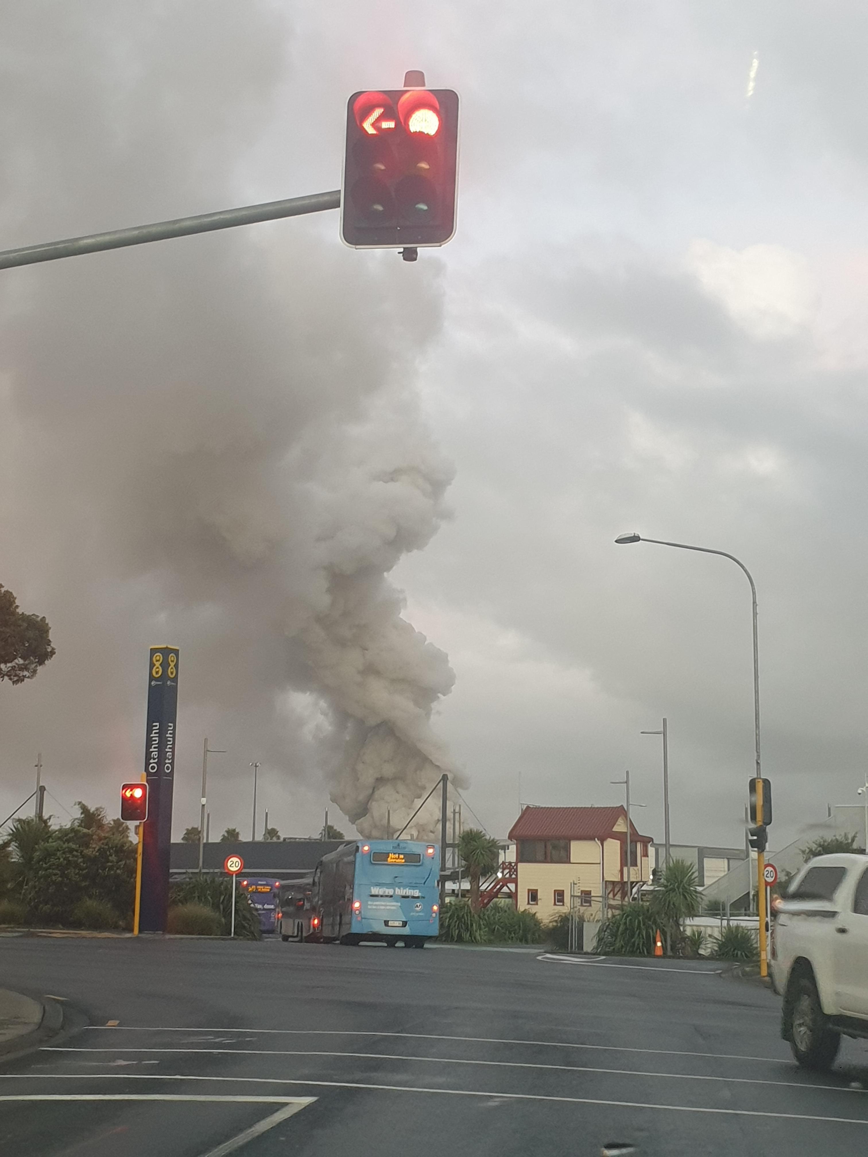 Large fire on James Fletcher Drive, Favona r/auckland