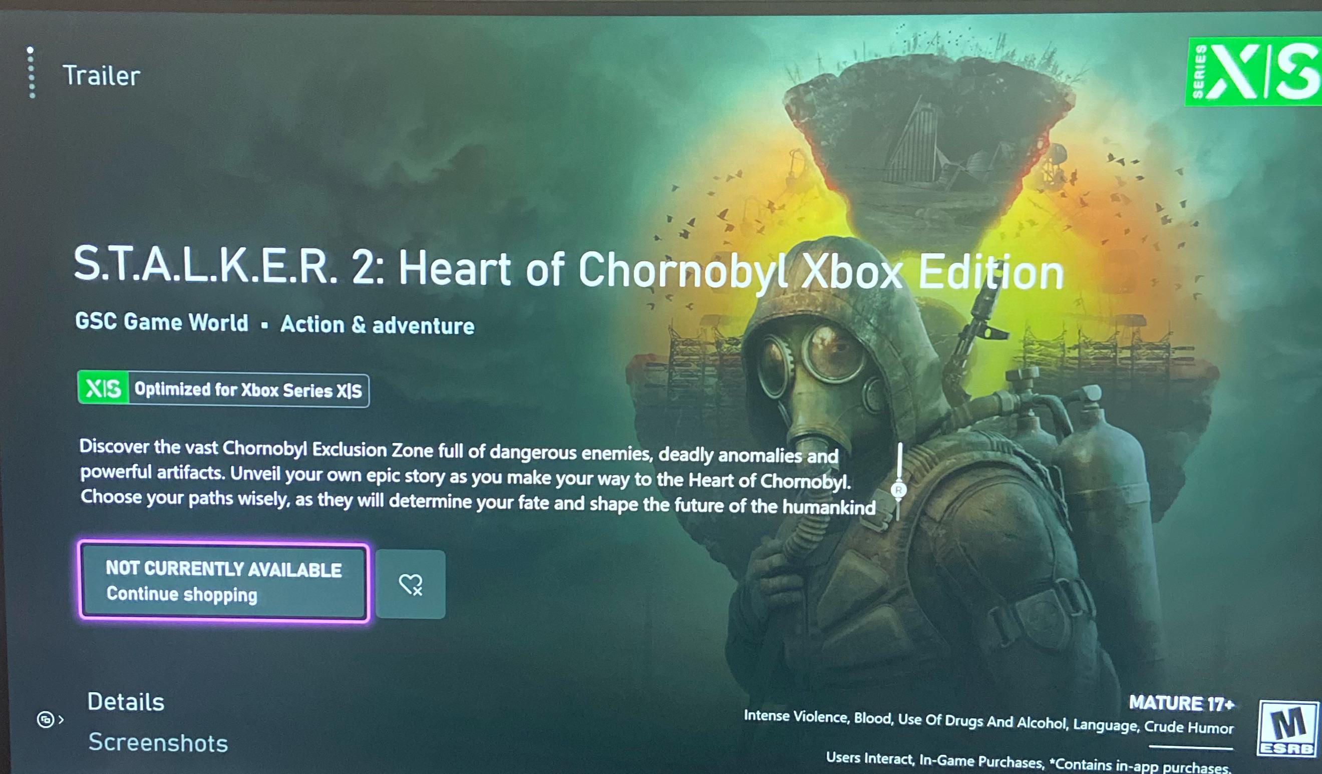 Stalker 2 on Xbox is now available to wishlist and the title now has