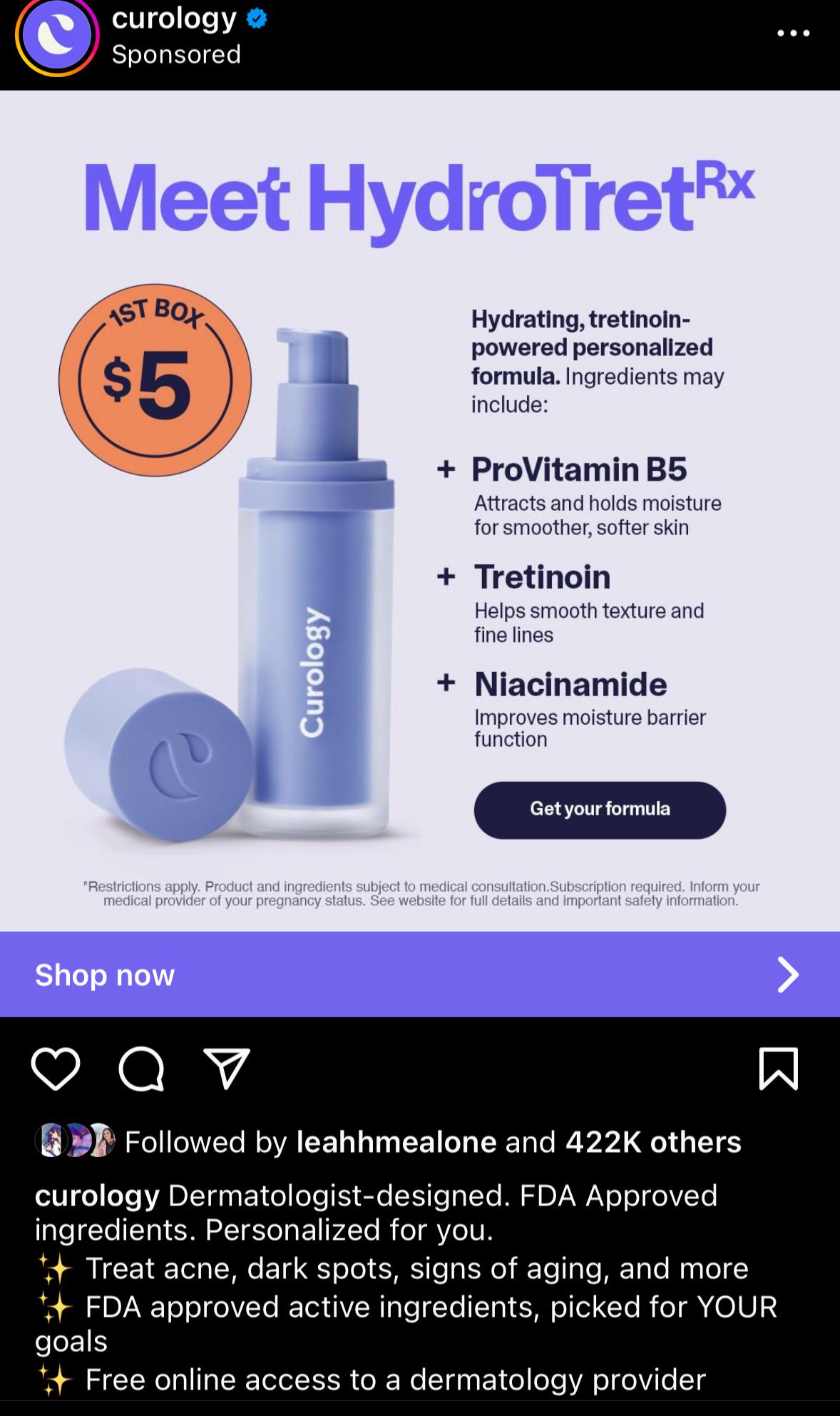 Curology Tret formula r/SkincareAddictionLux